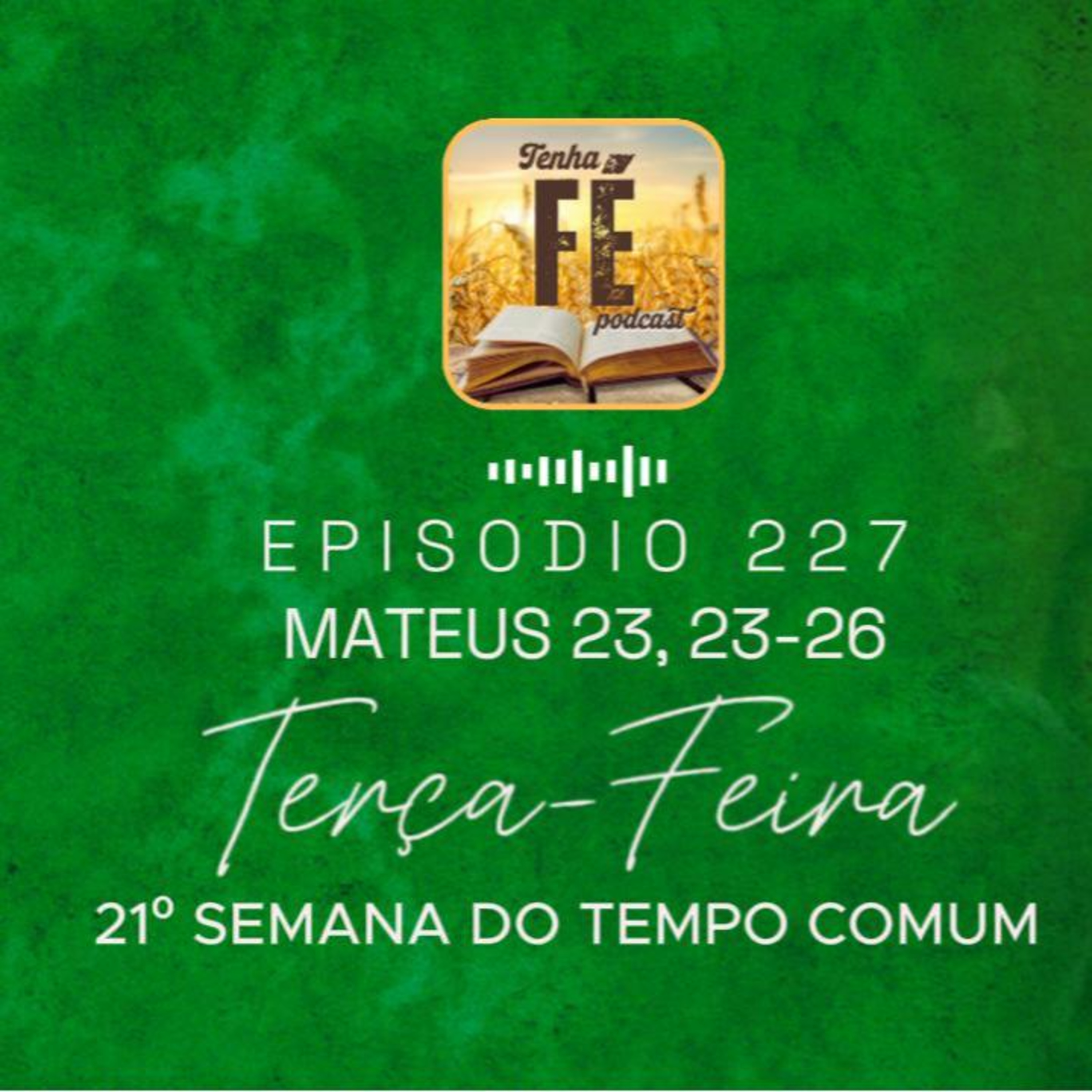 (EP 227) Evangelho do dia 26/08: Mt 23, 23-26 - Ter. da 21ª Sem. do T. Comum