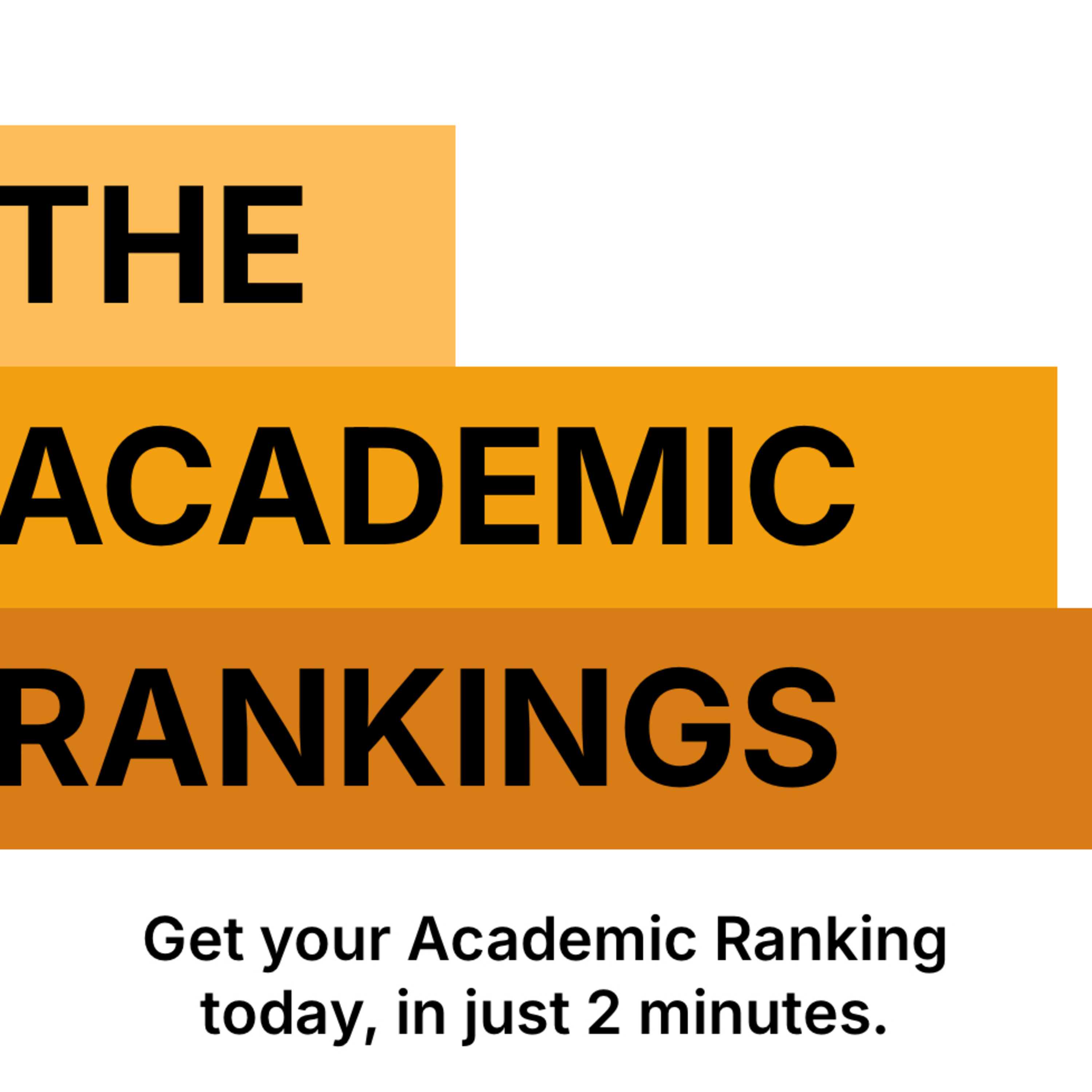 Your Academic Ranking - get it now!