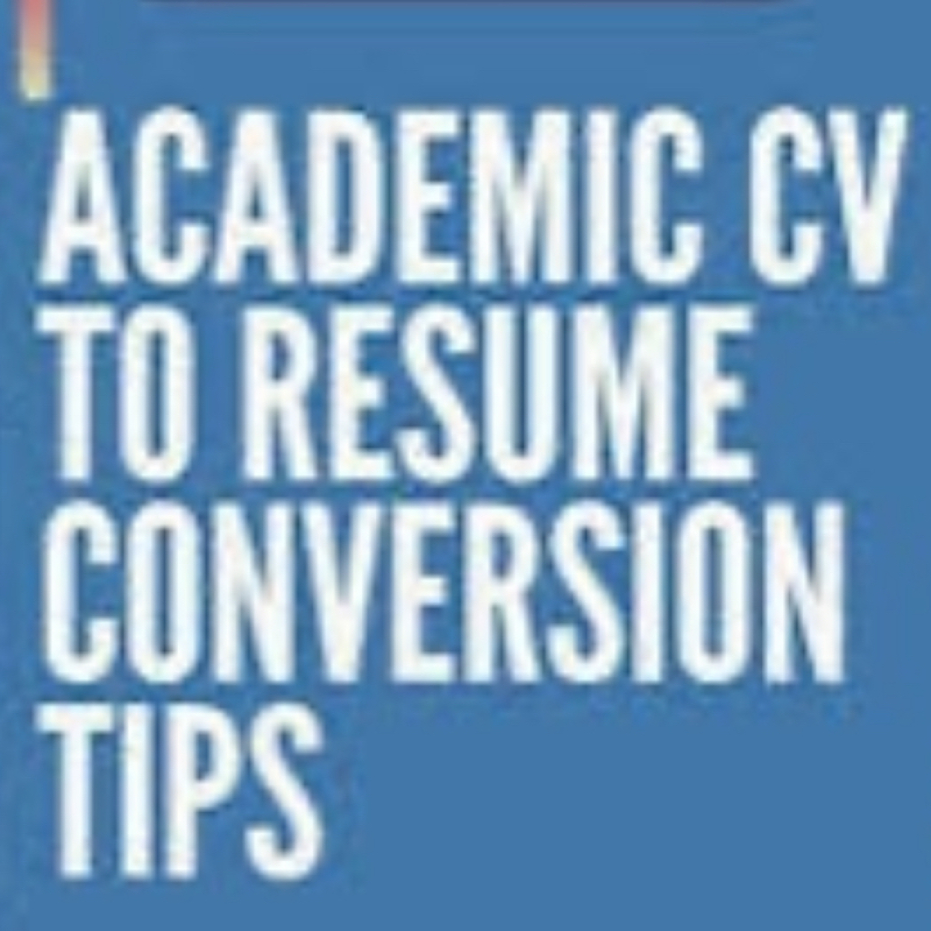 Higher Ed Job CV Tips