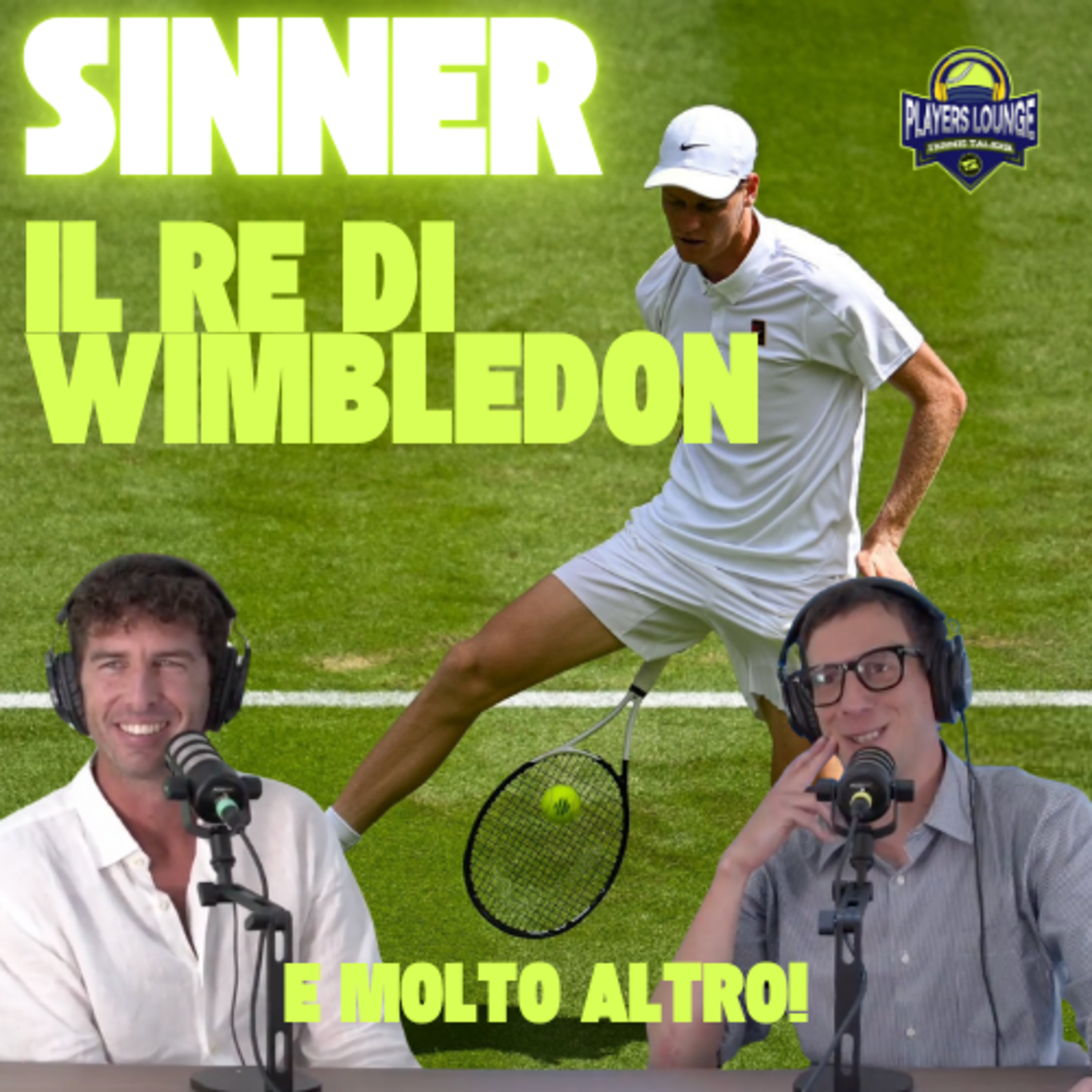 Sinner Re di Wimbledon, Cobolli sorprende sull'erba, il saluto di Fognini episode artwork
