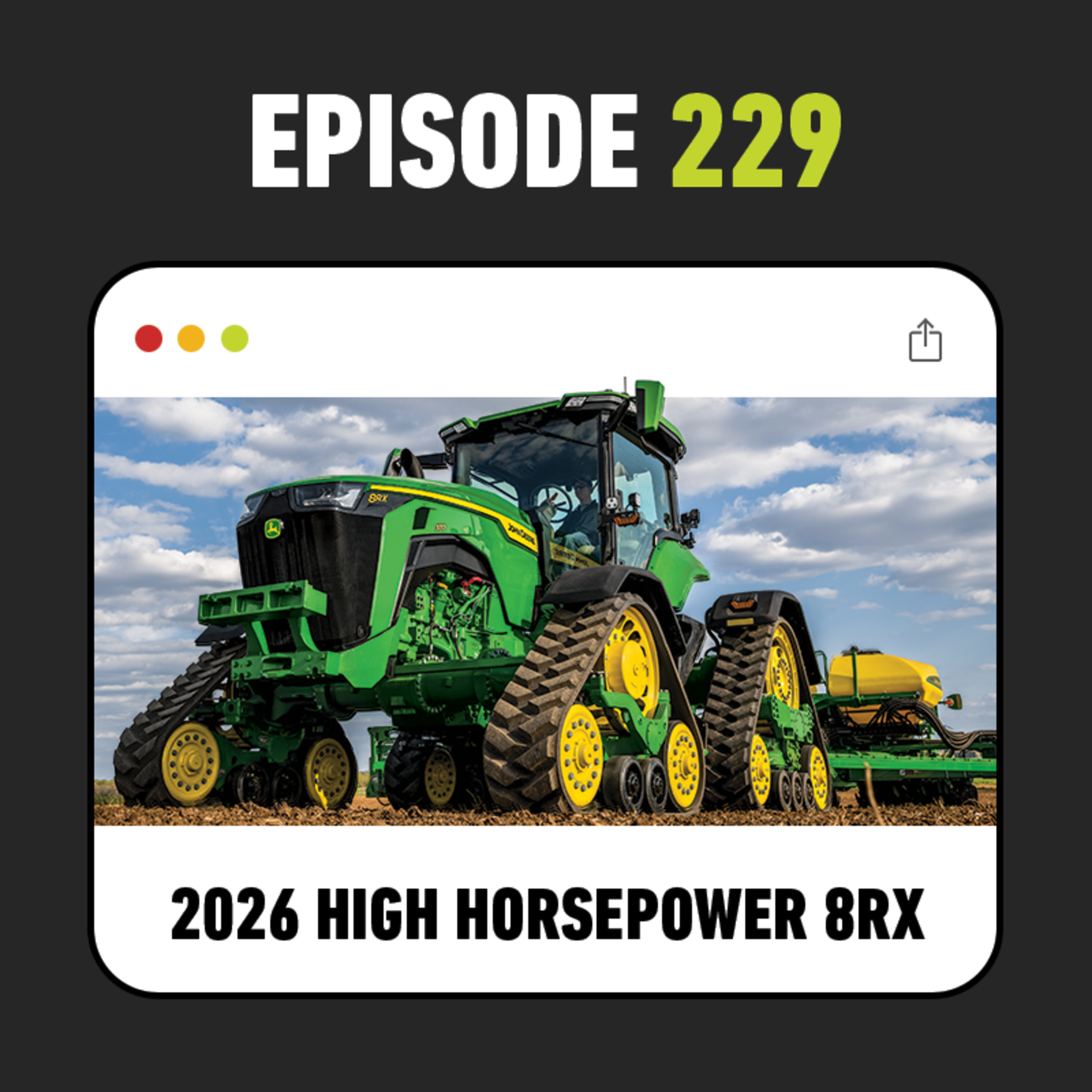 New From Commodity Classic 2026: High Horsepower 8R and 8RX John Deere Tractors