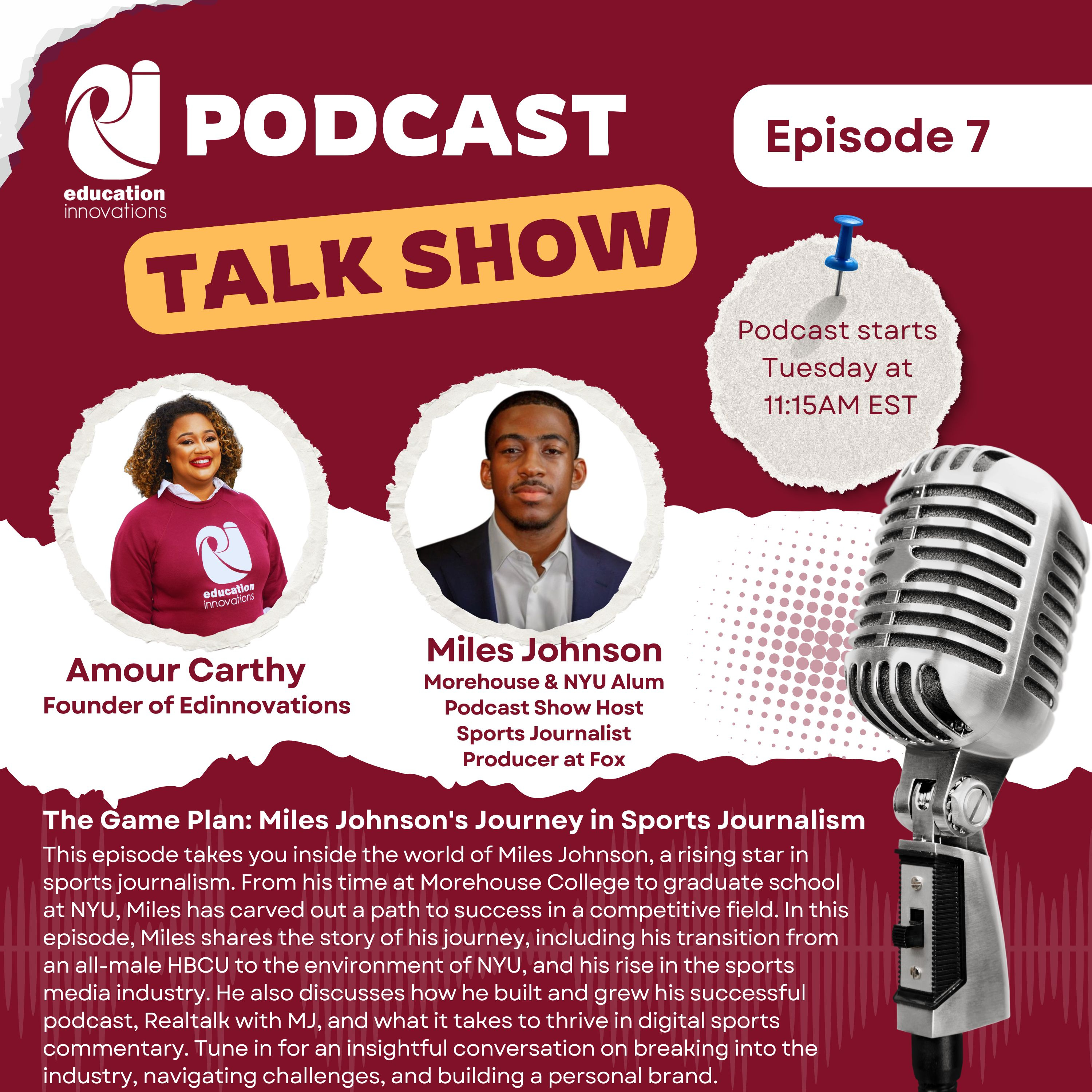 The Game Plan: Miles Johnson's Journey in Sports Journalism