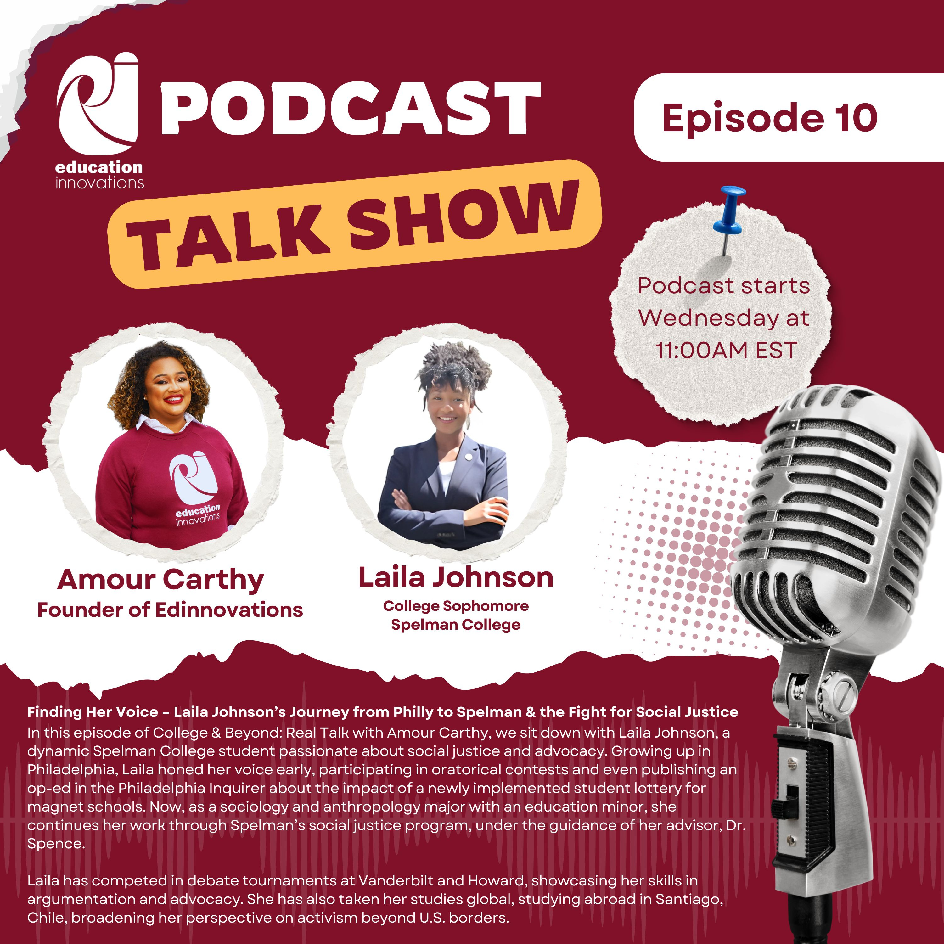 Finding Her Voice: Laila Johnson’s Journey from Philly to Spelman & the Fight for Social Justice