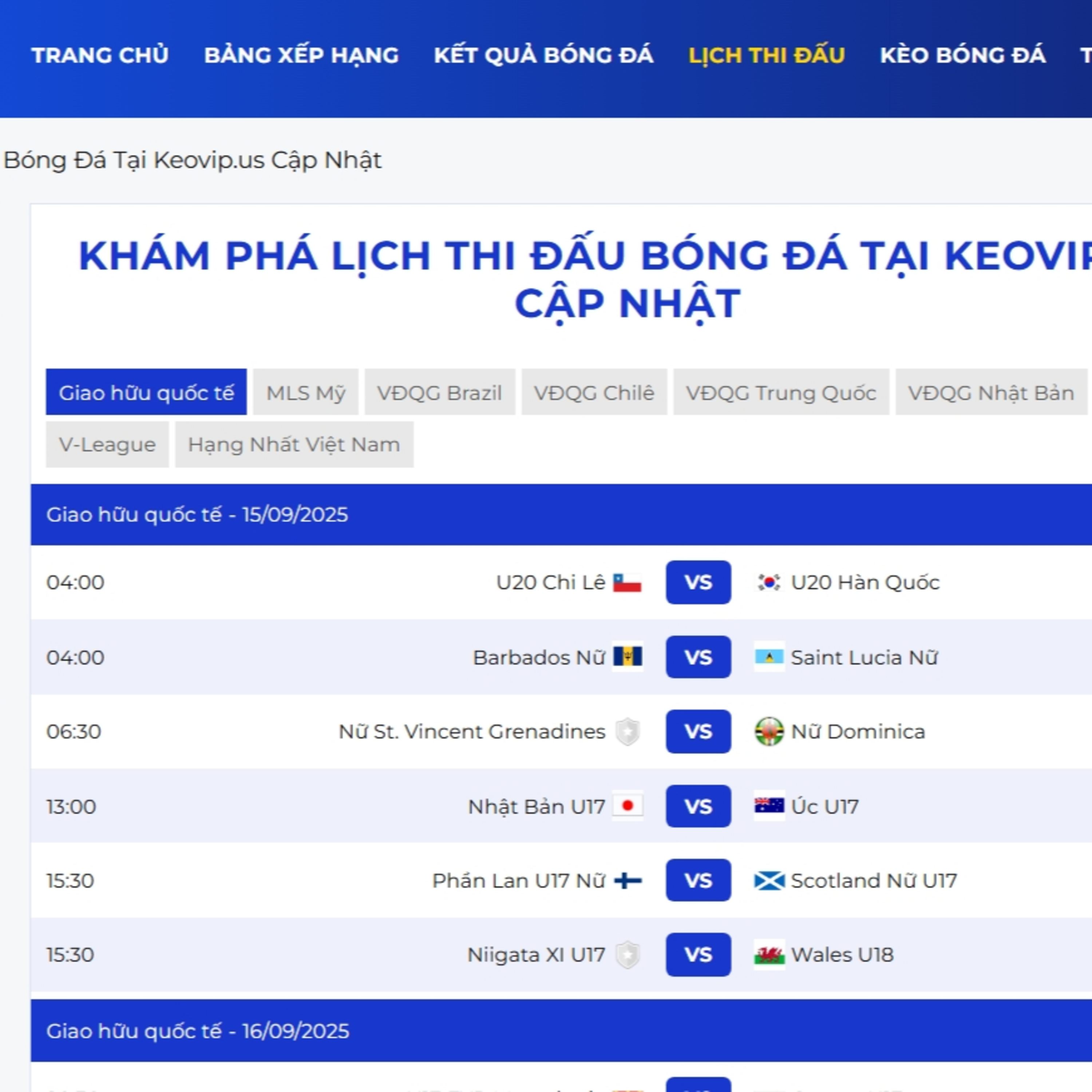 Lịch thi đấu bóng đá⁠ Keovip episode artwork