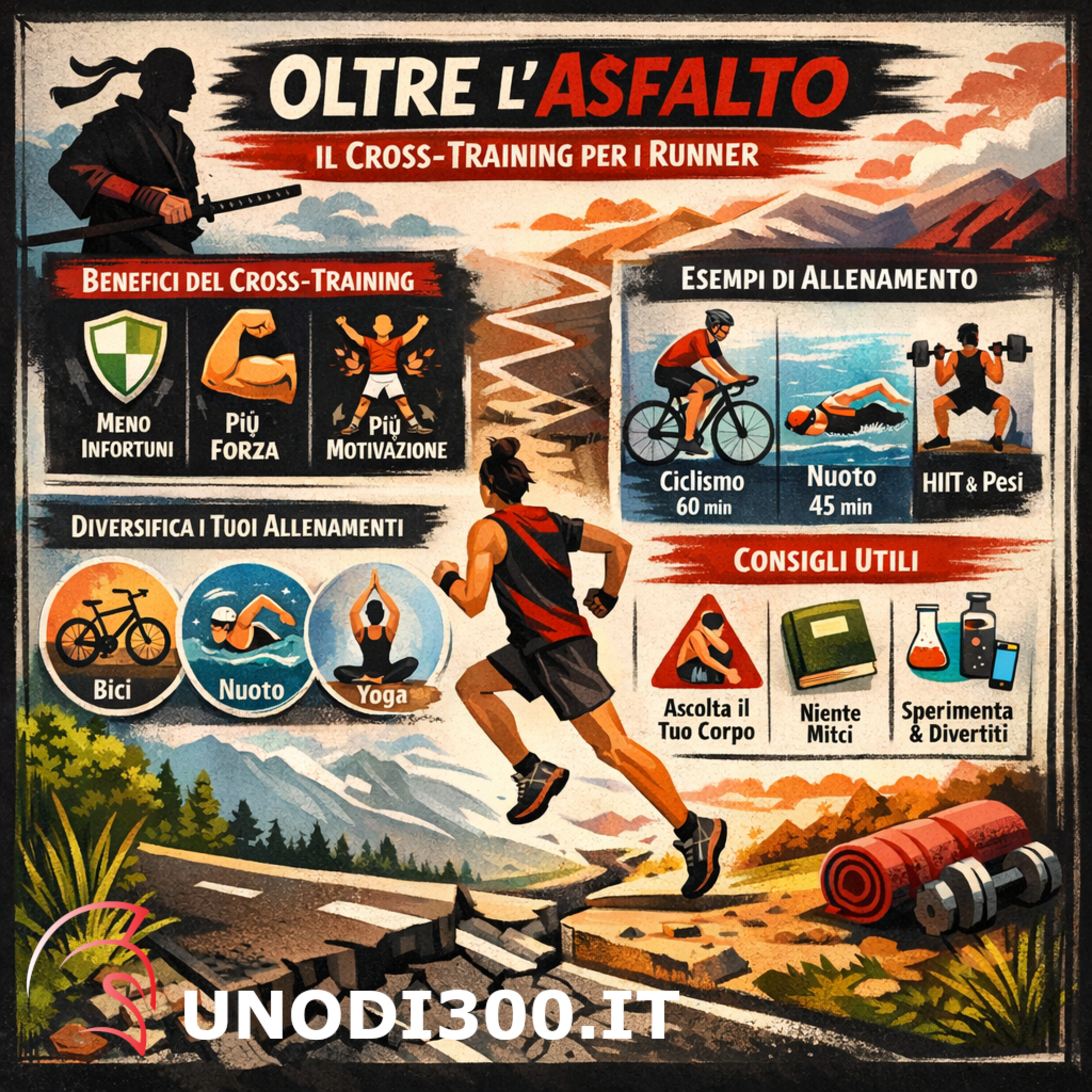 #115 Smetti di correre solo sull'asfalto! Oggi parlo di cross-training episode artwork