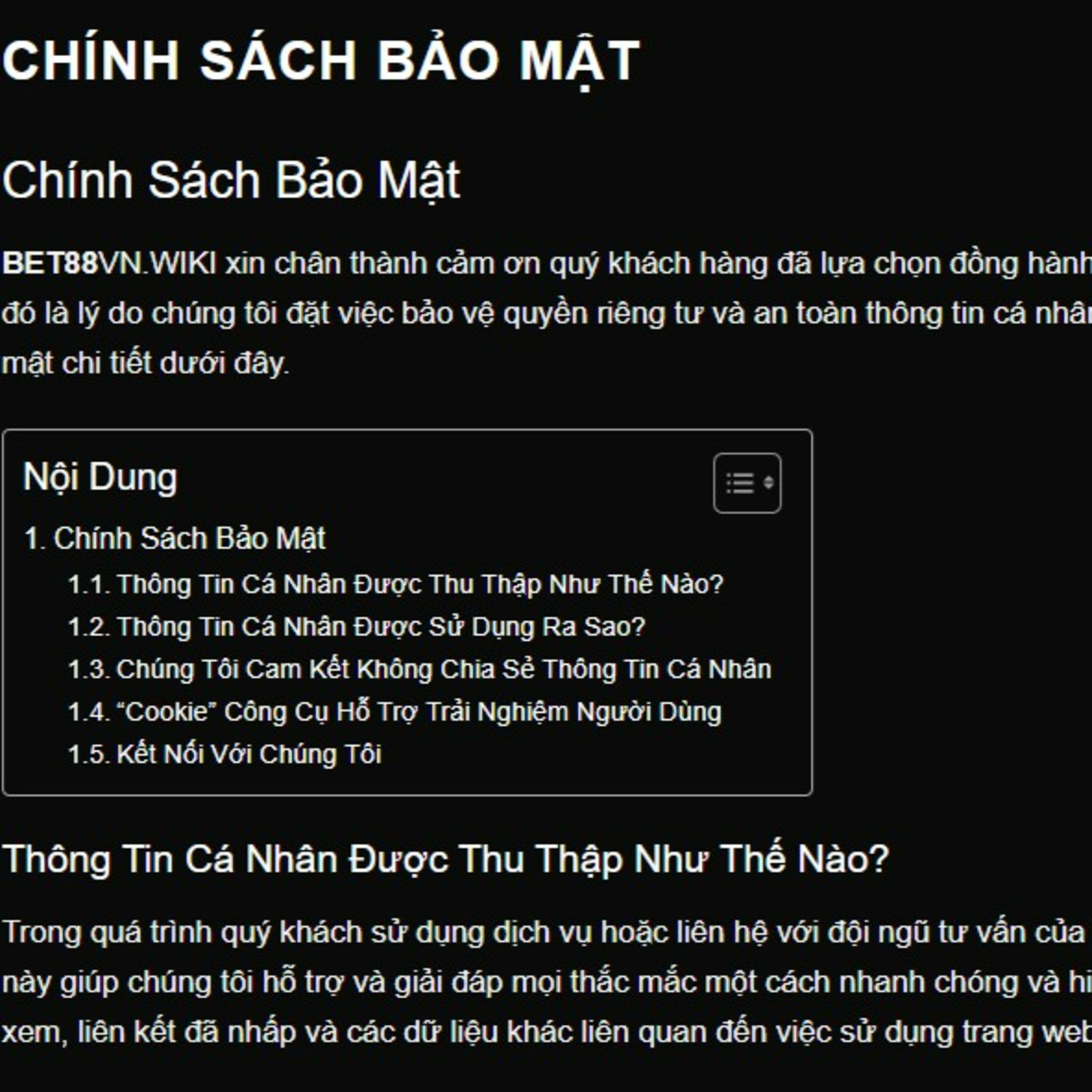 Chính sách bảo mật BET88 episode artwork
