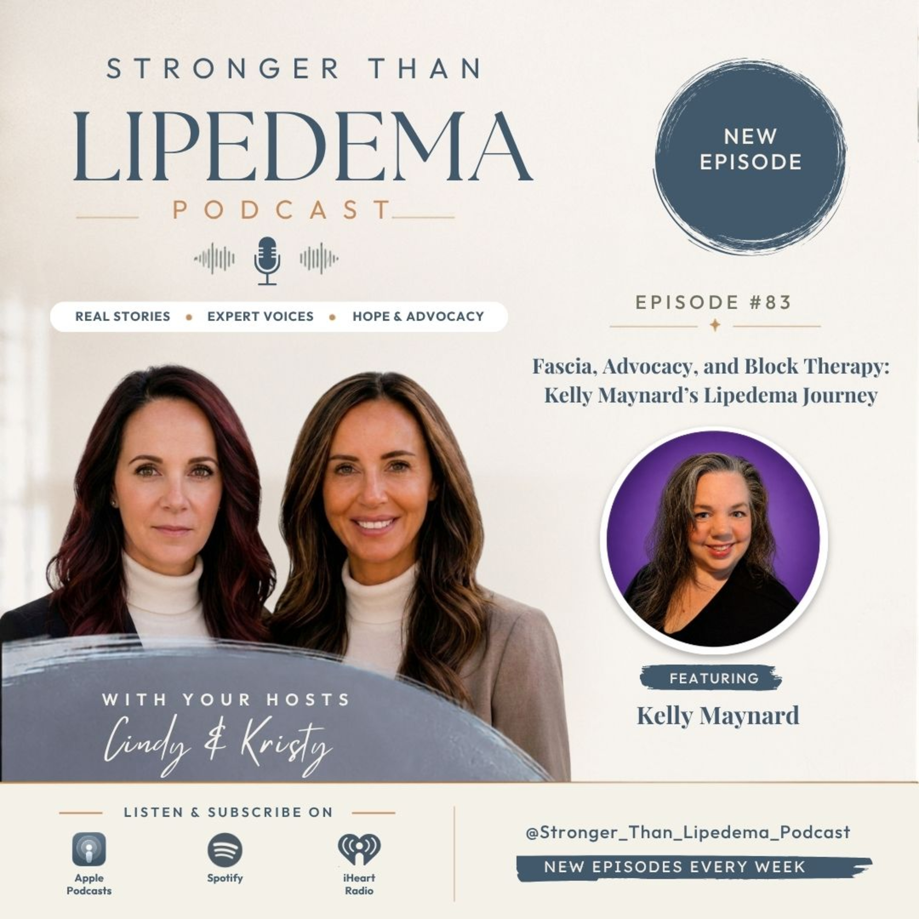 Fascia, Advocacy, and Block Therapy: Kelly Maynard’s Lipedema Journey episode artwork