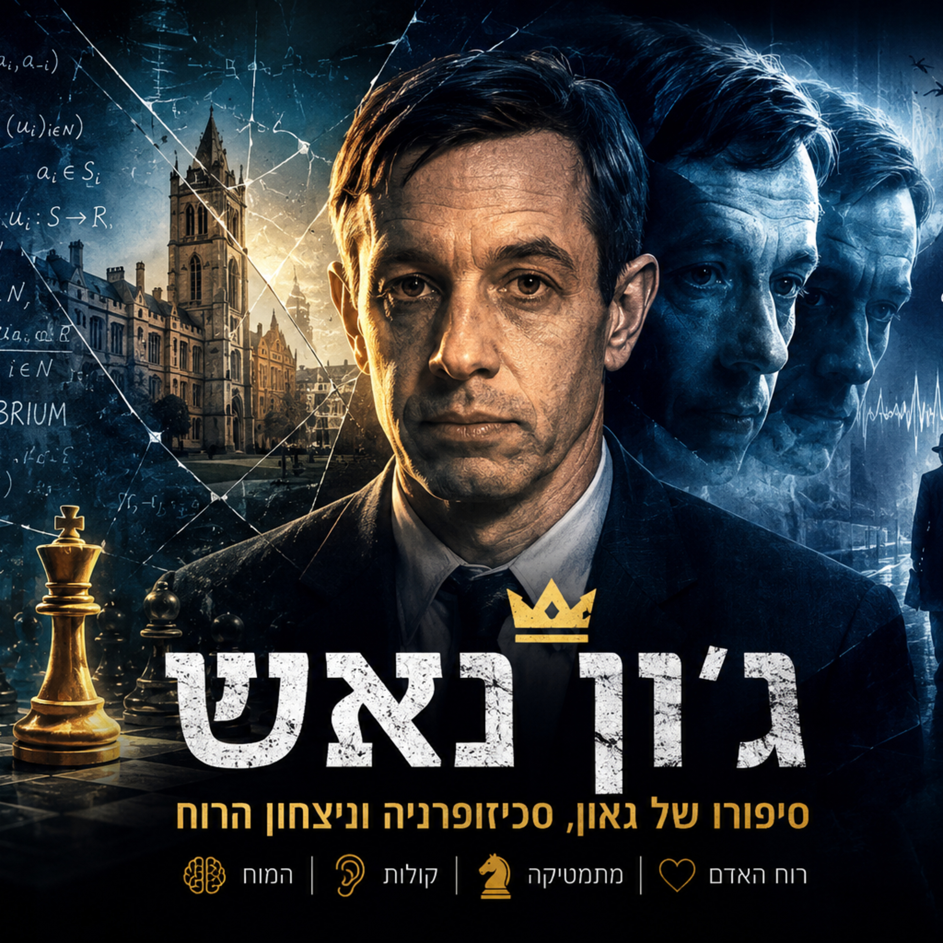 ⚠️ כשגאונות וסכיזופרניה נפגשות הסיפור האמיתי של ג'ון נאש episode artwork