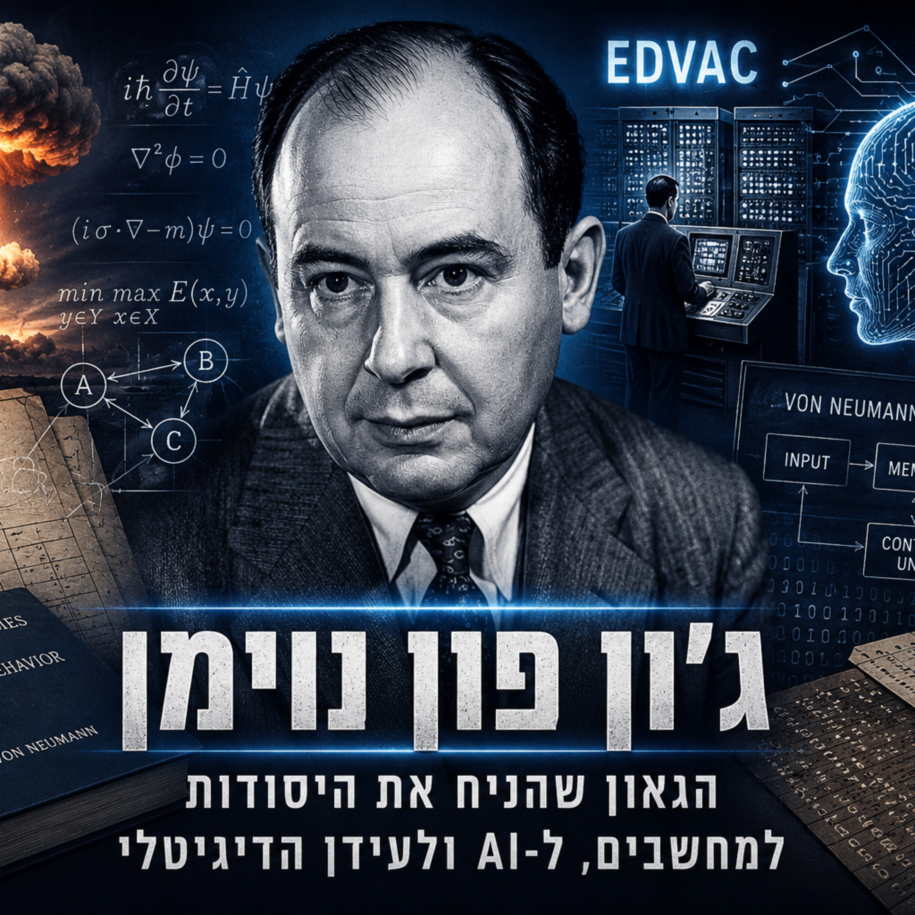 ג'ון פון נוימן | הגאון שהניח את היסודות למחשבים, ל-AI ולעידן הדיגיטלי episode artwork