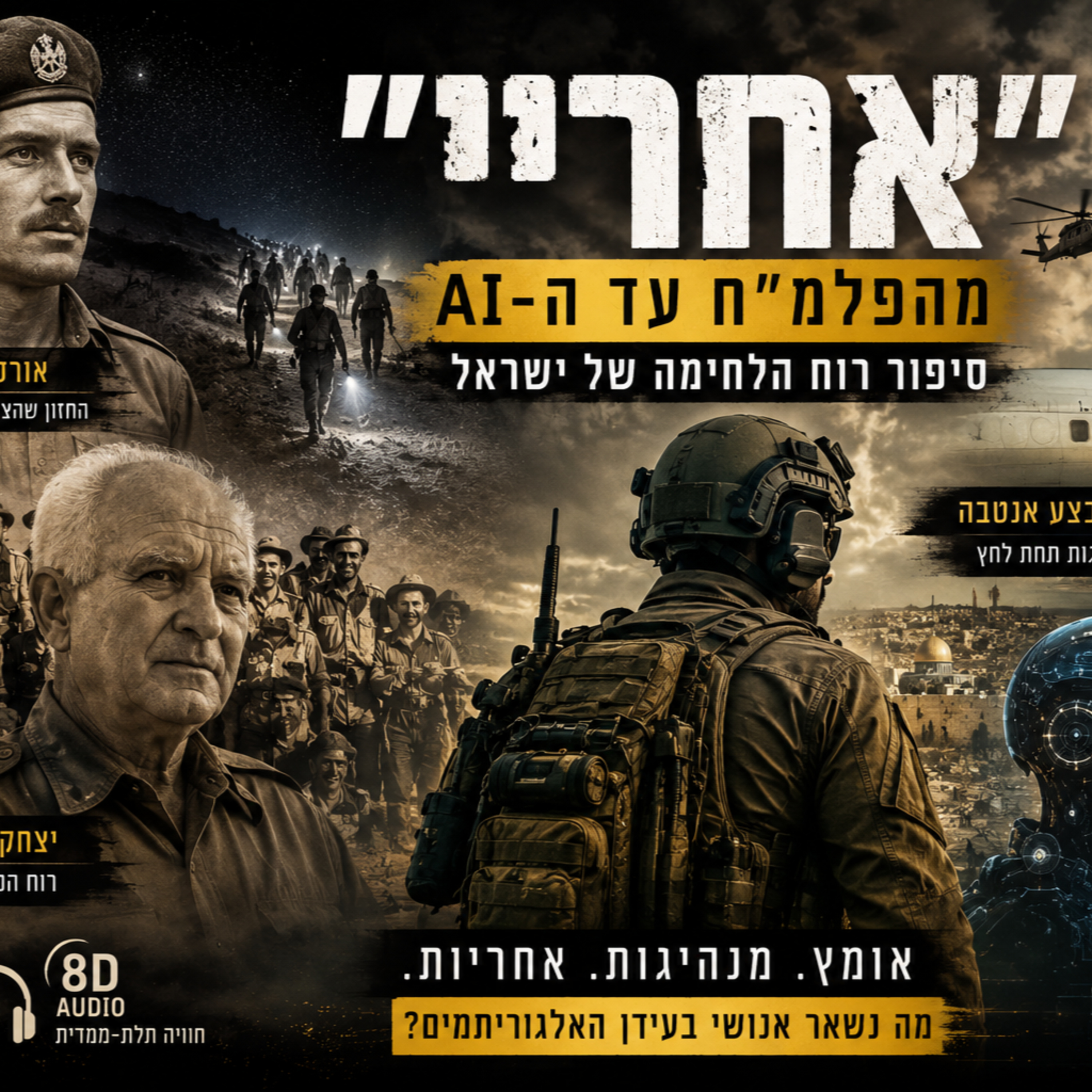 "אחריי" | מהפלמ"ח ועד ה־AI סיפור רוח הלחימה של ישראל episode artwork