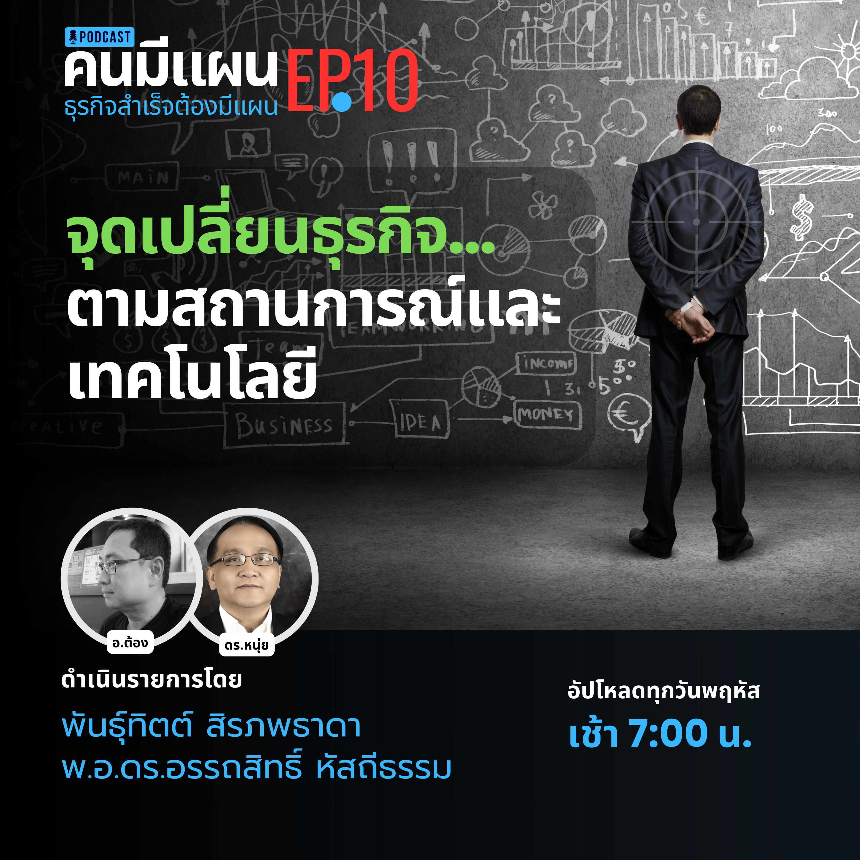 Ep.10 - จุดเปลี่ยนธุรกิจ... ตามสถานการณ์และเทคโนโลยี #คนมีแผน episode artwork