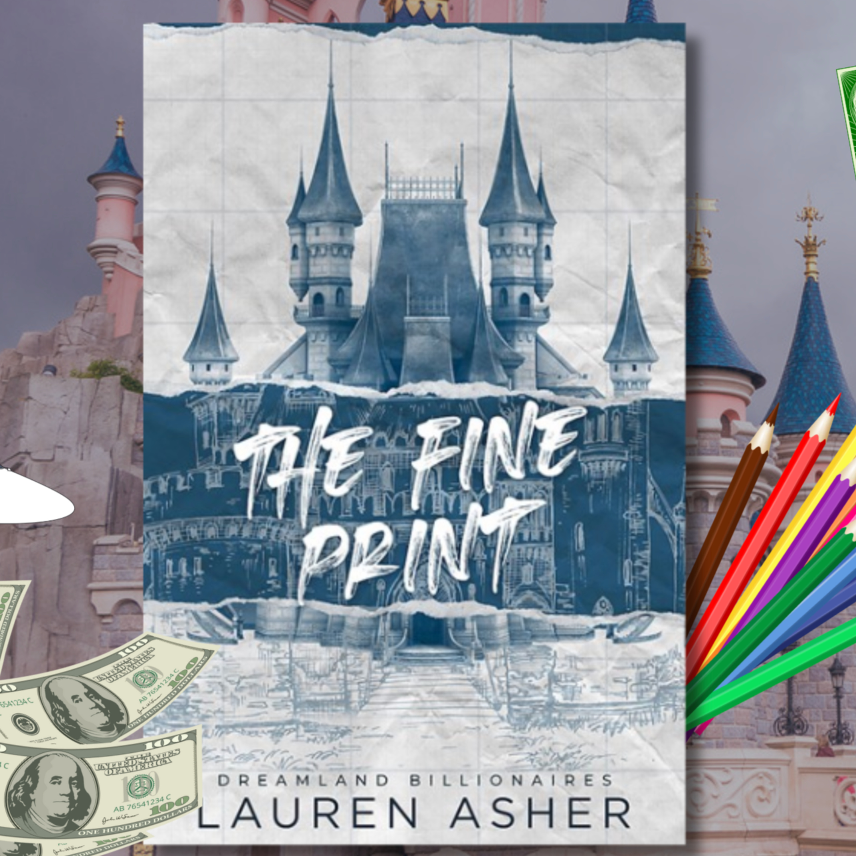 003 A Moment for the Mr Darcy Hand Clench: The Fine Print by Lauren Asher (Dreamland Billionaires #1) episode artwork