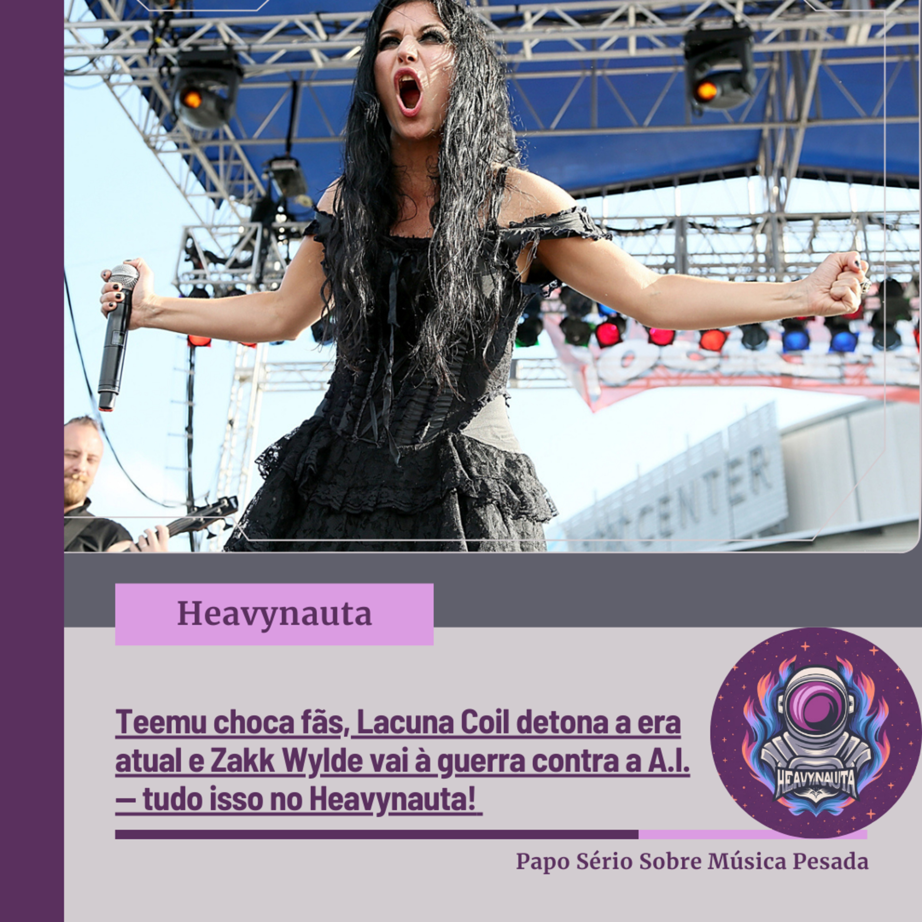 Teemu choca fãs, Lacuna Coil detona a era atual e Zakk Wylde vai à guerra contra a A.I. — tudo isso no Heavynauta! episode artwork