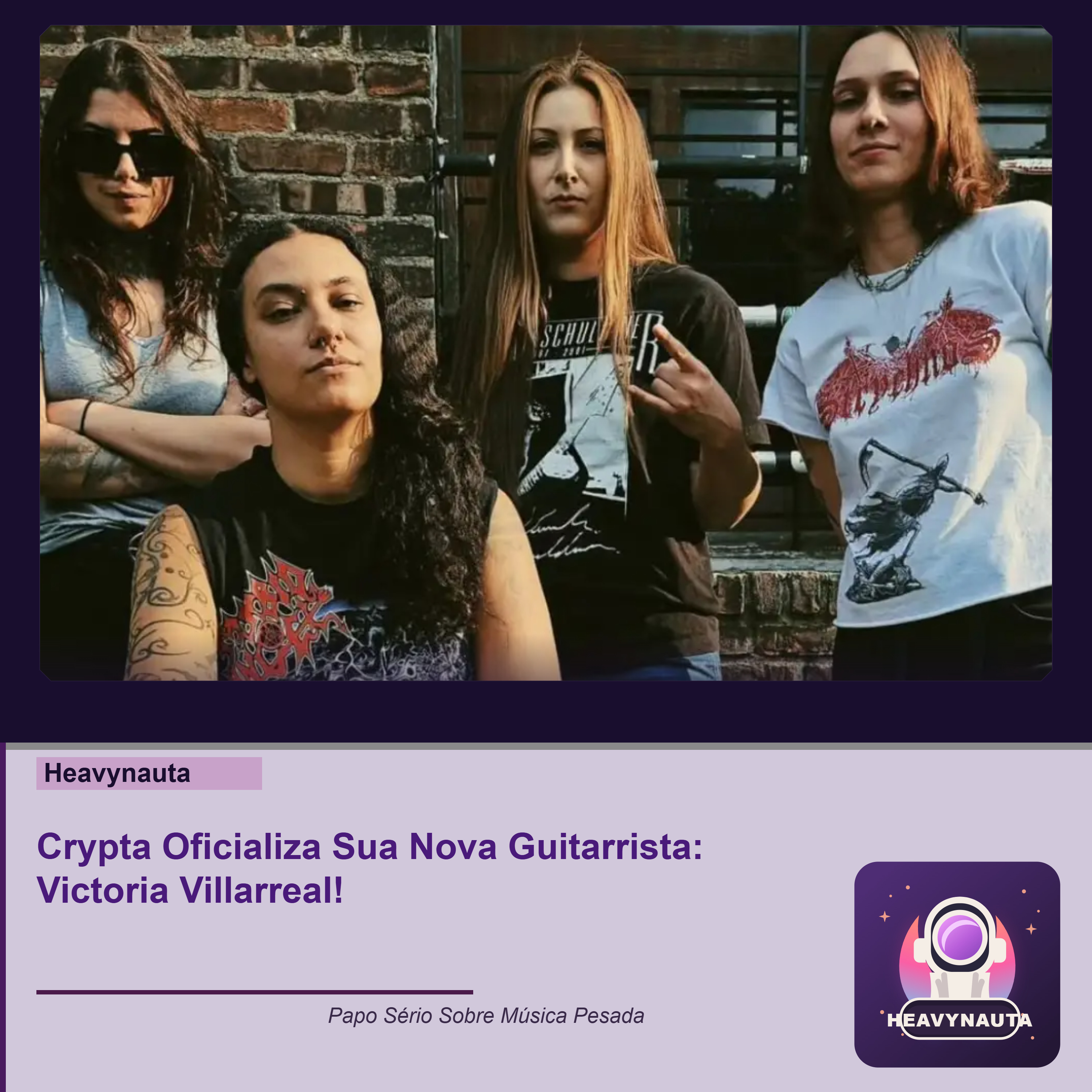 Crypta Oficializa Sua Nova Guitarrista: Victoria Villarreal! episode artwork