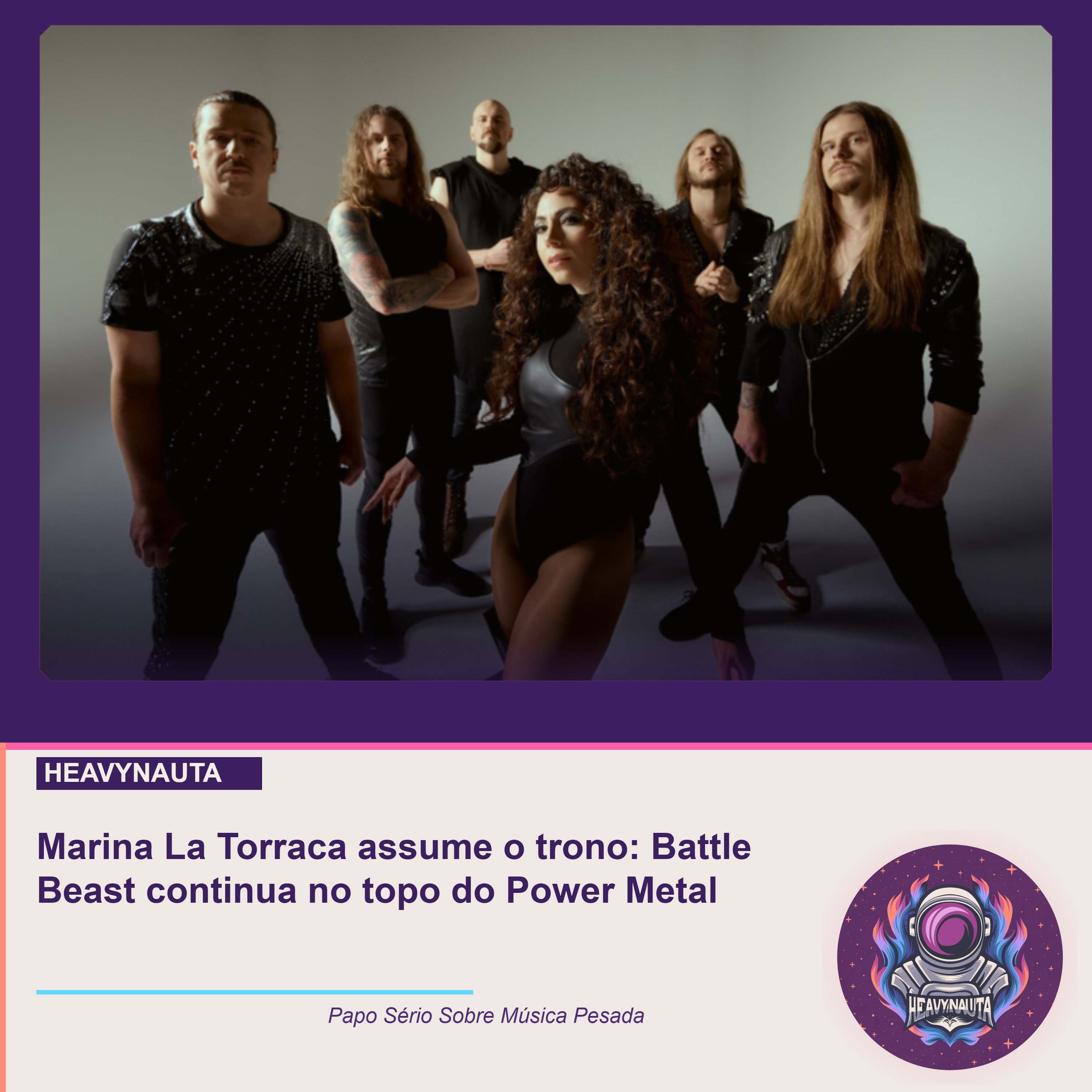 Marina La Torraca assume o trono: Battle Beast continua no topo do Power Metal episode artwork