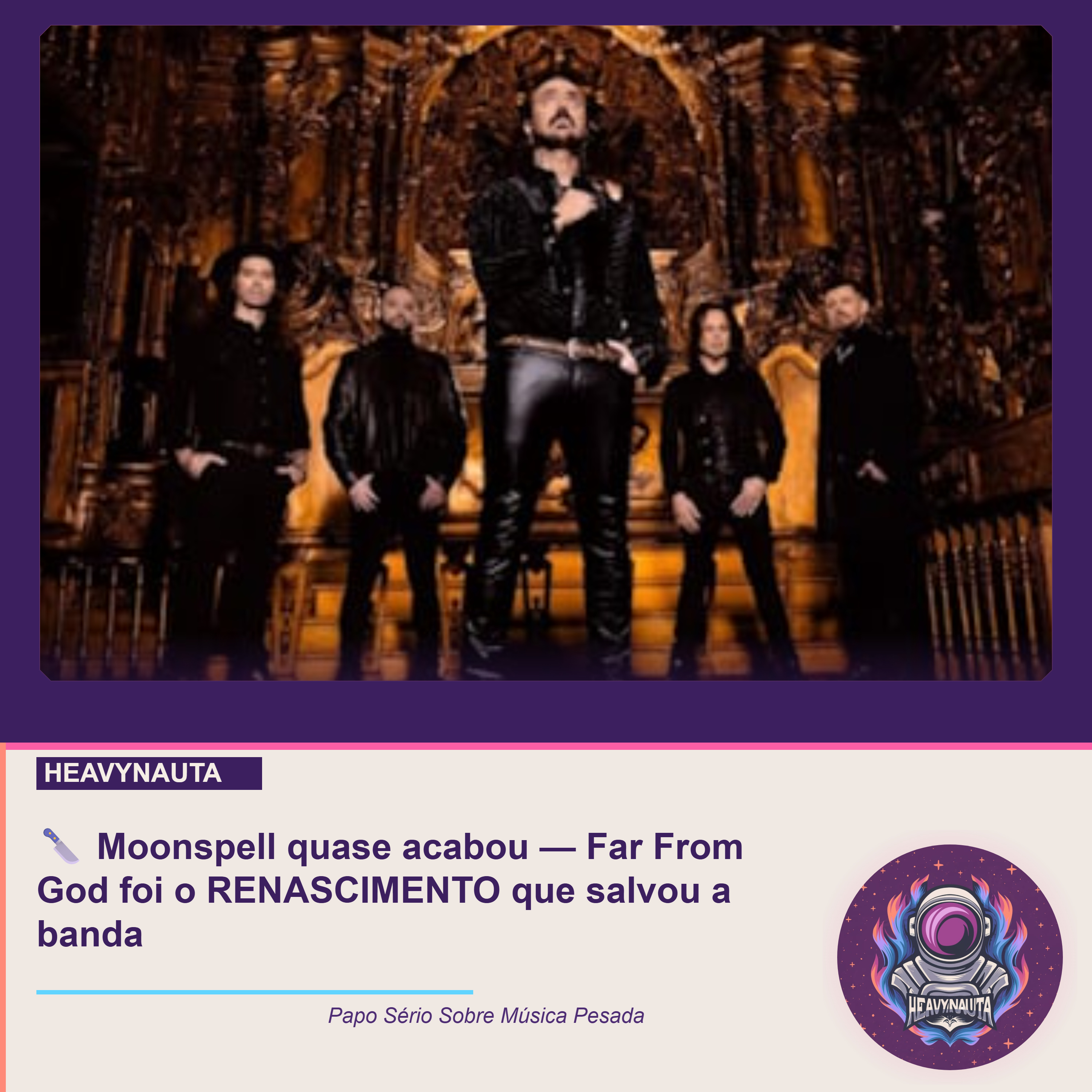 Resenha: Moonspell - Far From God 🔪 Moonspell quase acabou — Far From God foi o RENASCIMENTO que salvou a banda episode artwork