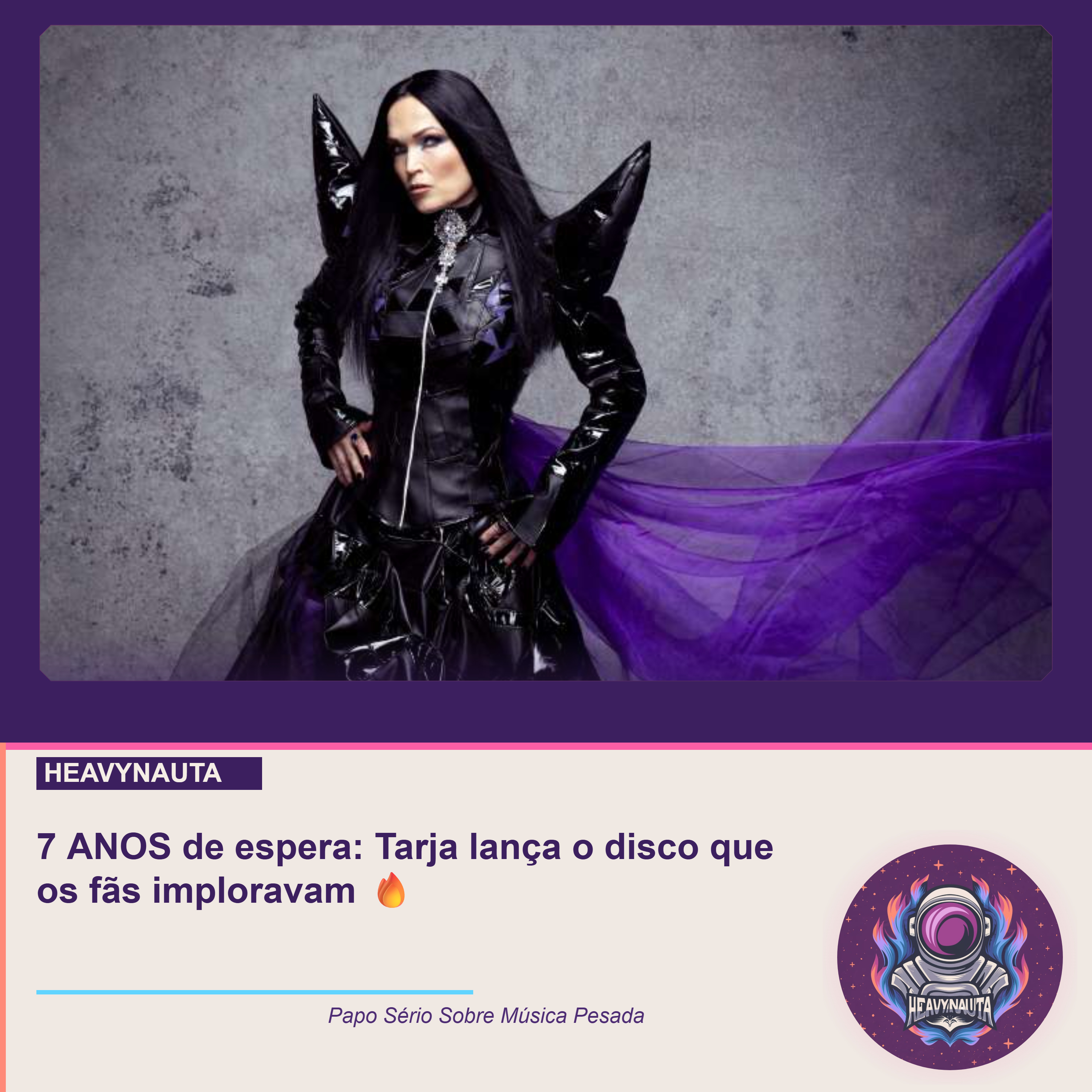 Resenha: Tarja - Frisson Noir: 7 ANOS de espera: Tarja lança o disco que os fãs imploravam 🔥 episode artwork