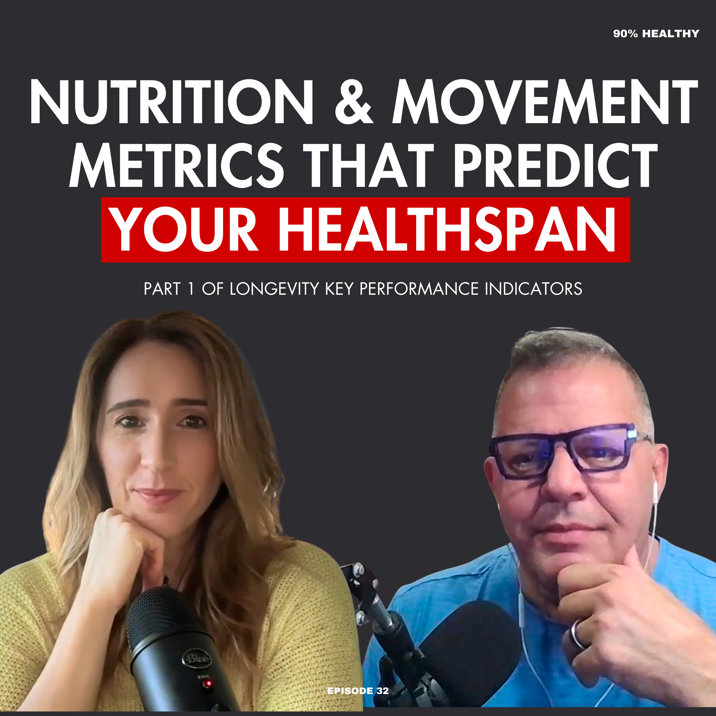 Movement & Nutrition Metrics That Predict Your Healthspan | Part 1 of Longevity KPIs | Ep32 episode artwork