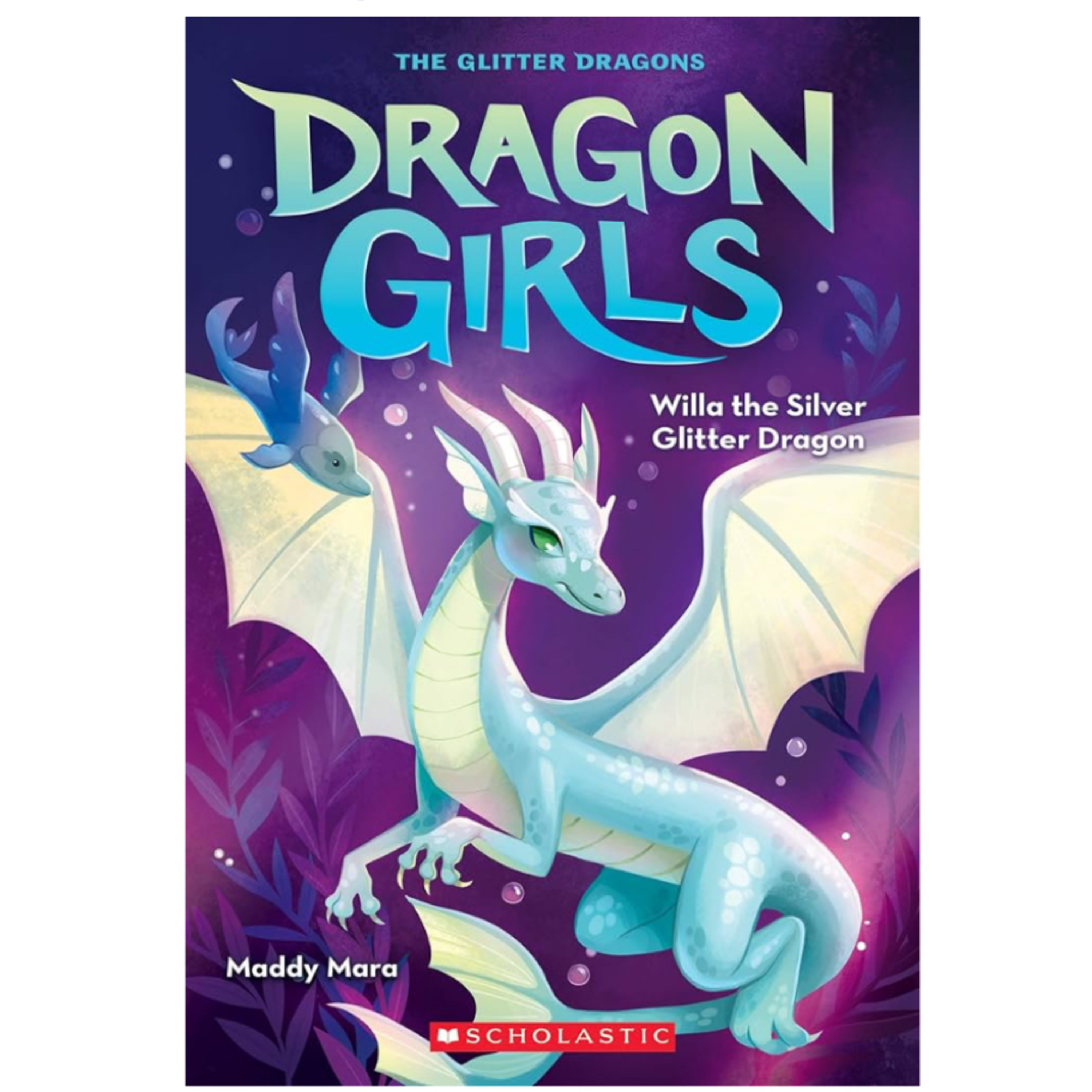 dragon girls - willa the silver glitter dragon