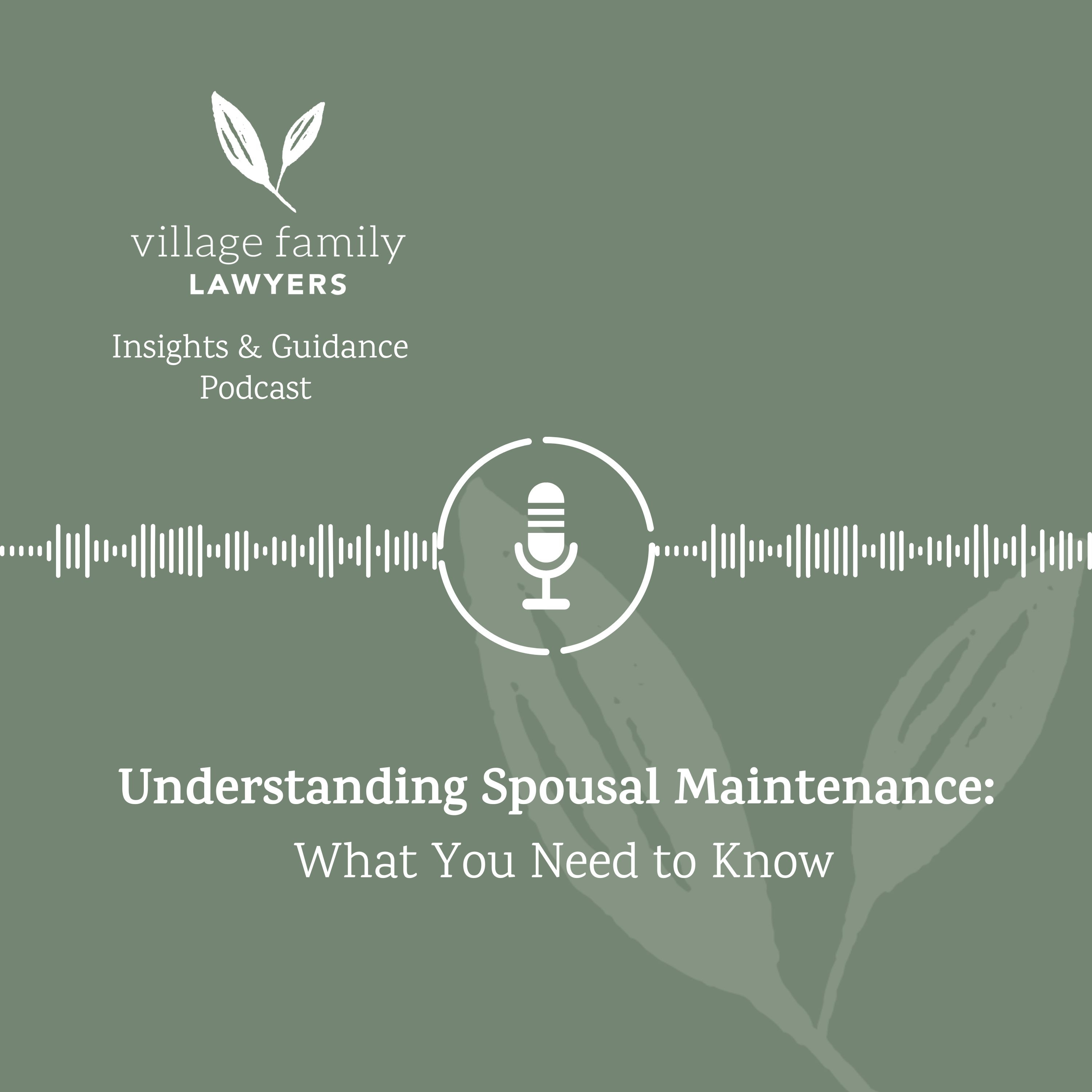 Understanding Spousal Maintenance: What You Need to Know episode artwork