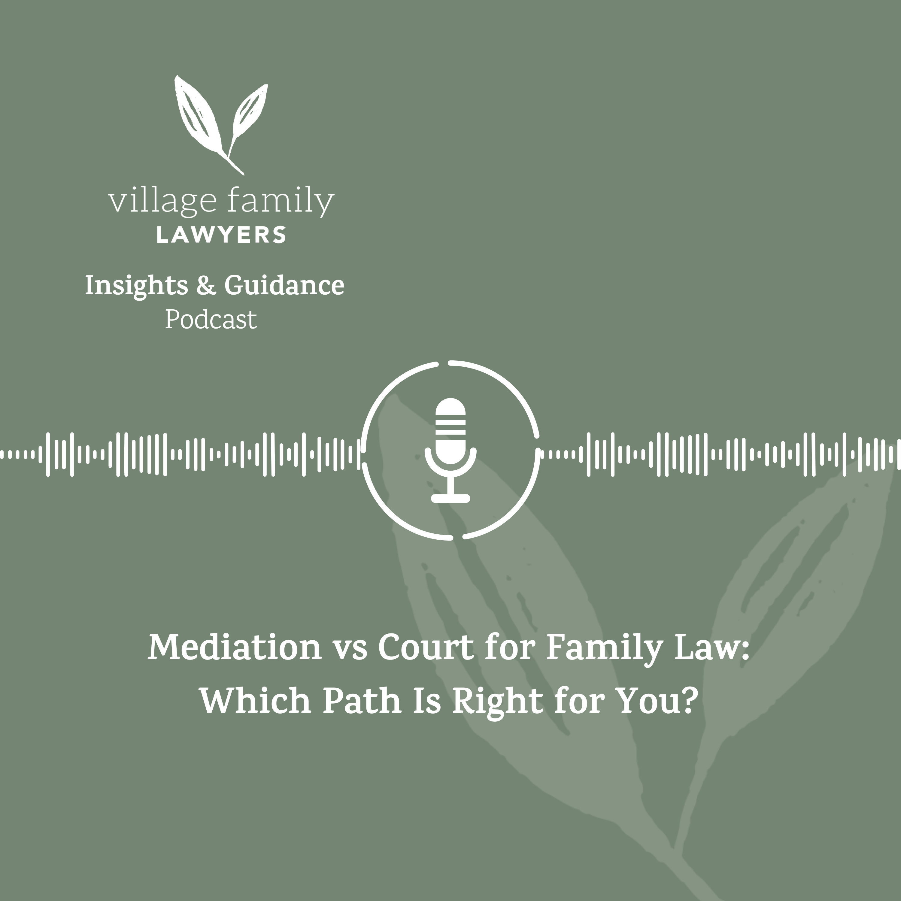 Court vs Mediation: What’s Right for Your Family Law Matter? episode artwork