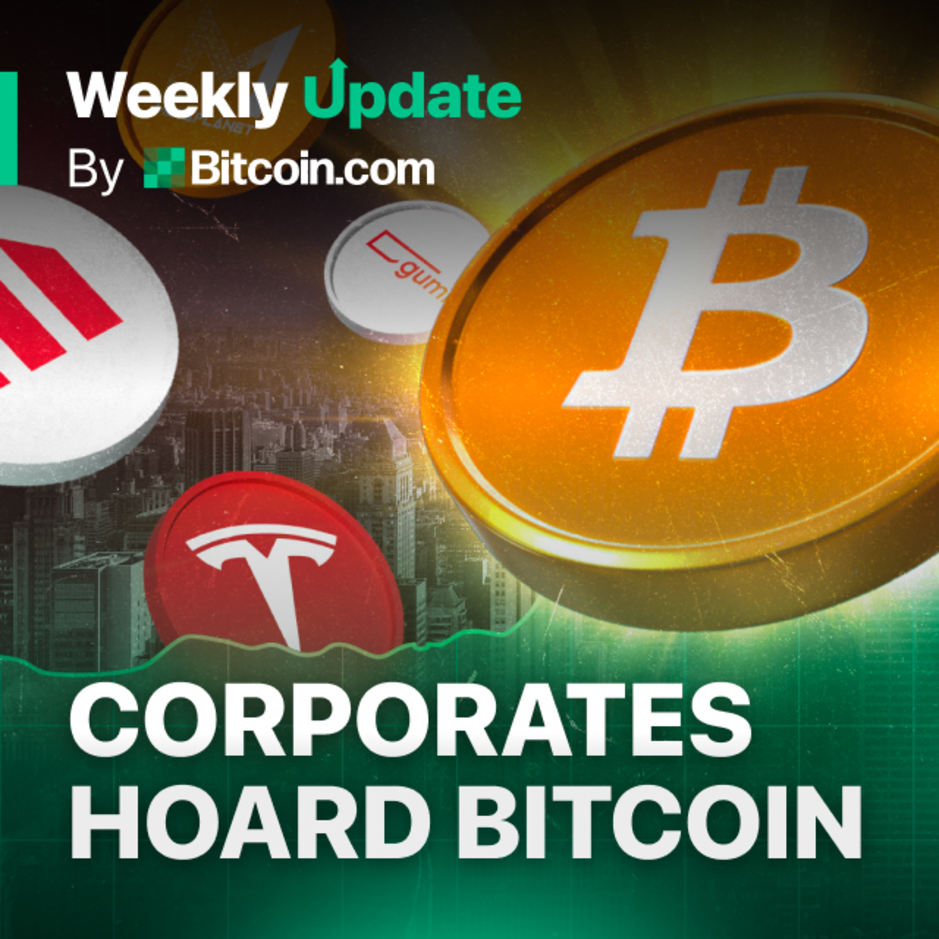 Corporates Stack BTC and and Bitcoin Adoption Outpaces the Internet | Bitcoin.com Weekly Update thumbnail