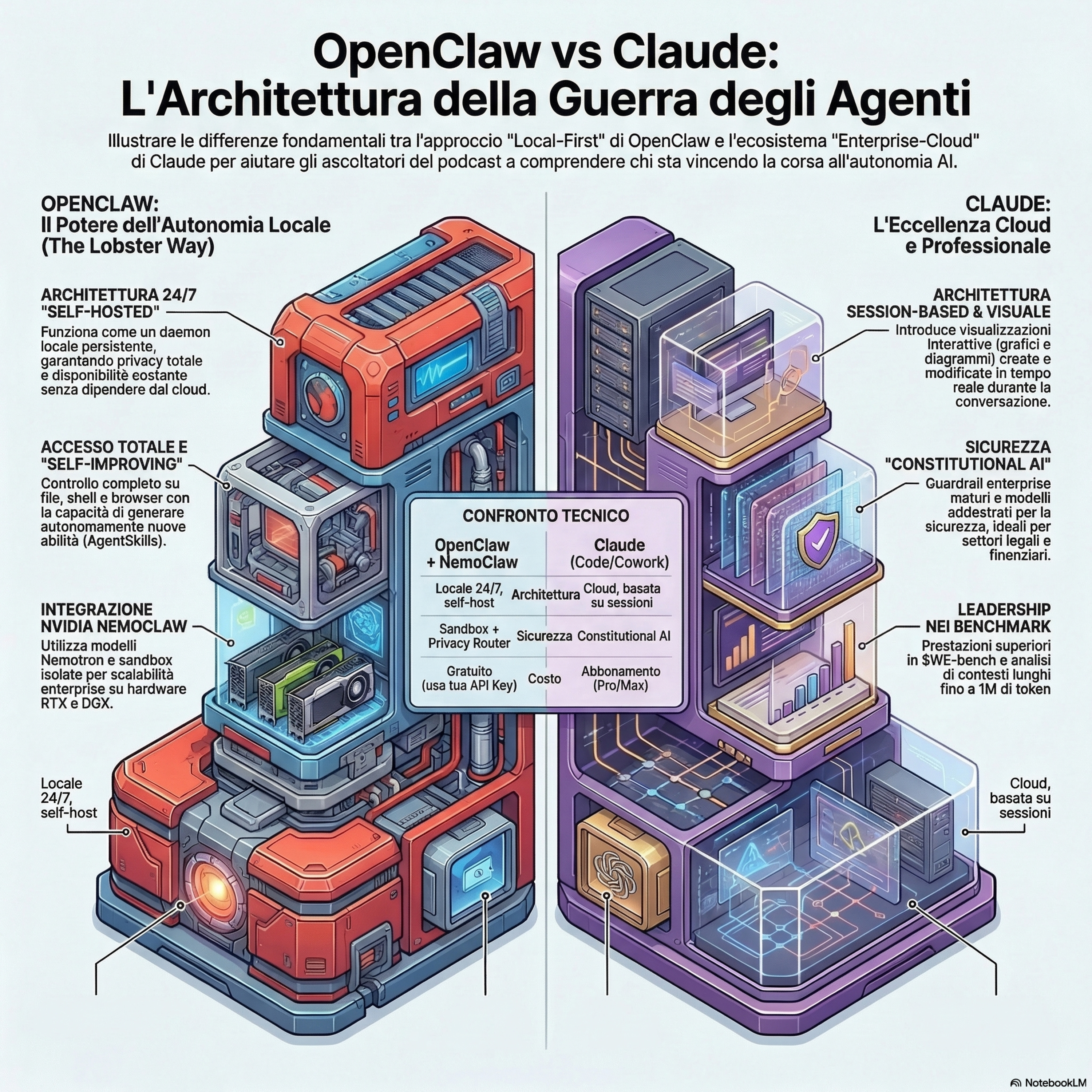 OpenClaw vs Claude: La Guerra degli Agenti Autonomi è Iniziata episode artwork
