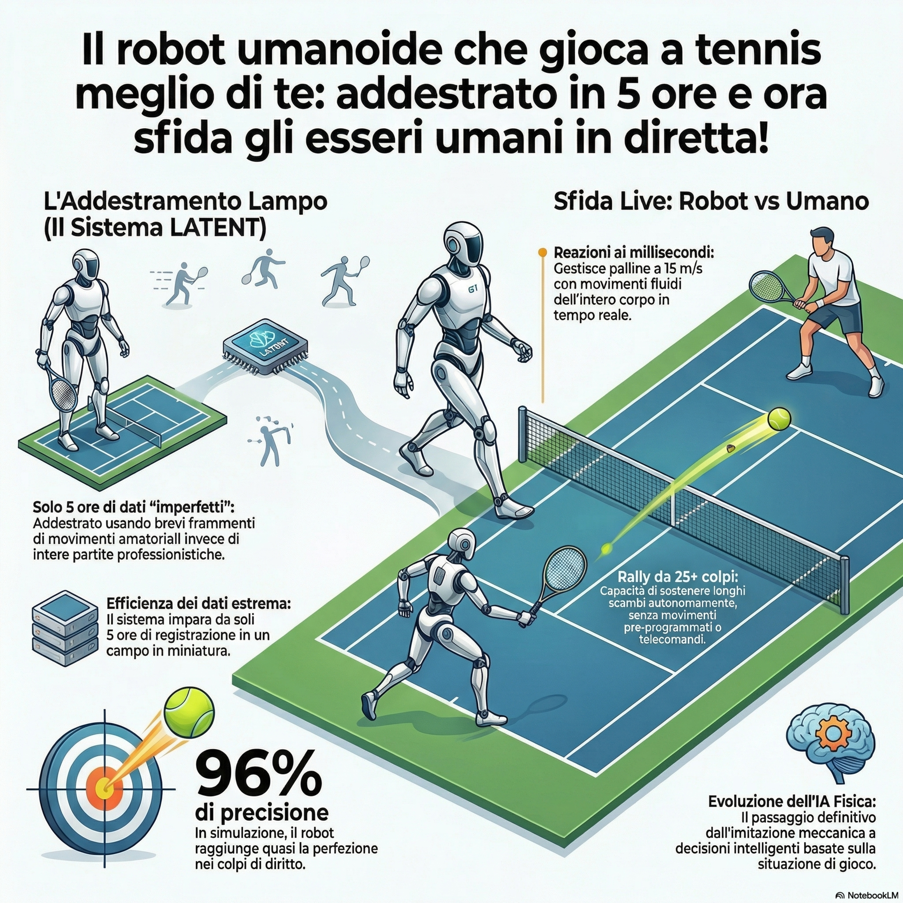 Il robot umanoide che gioca a tennis meglio di te: addestrato in 5 ore e ora sfida gli esseri umani in diretta! episode artwork