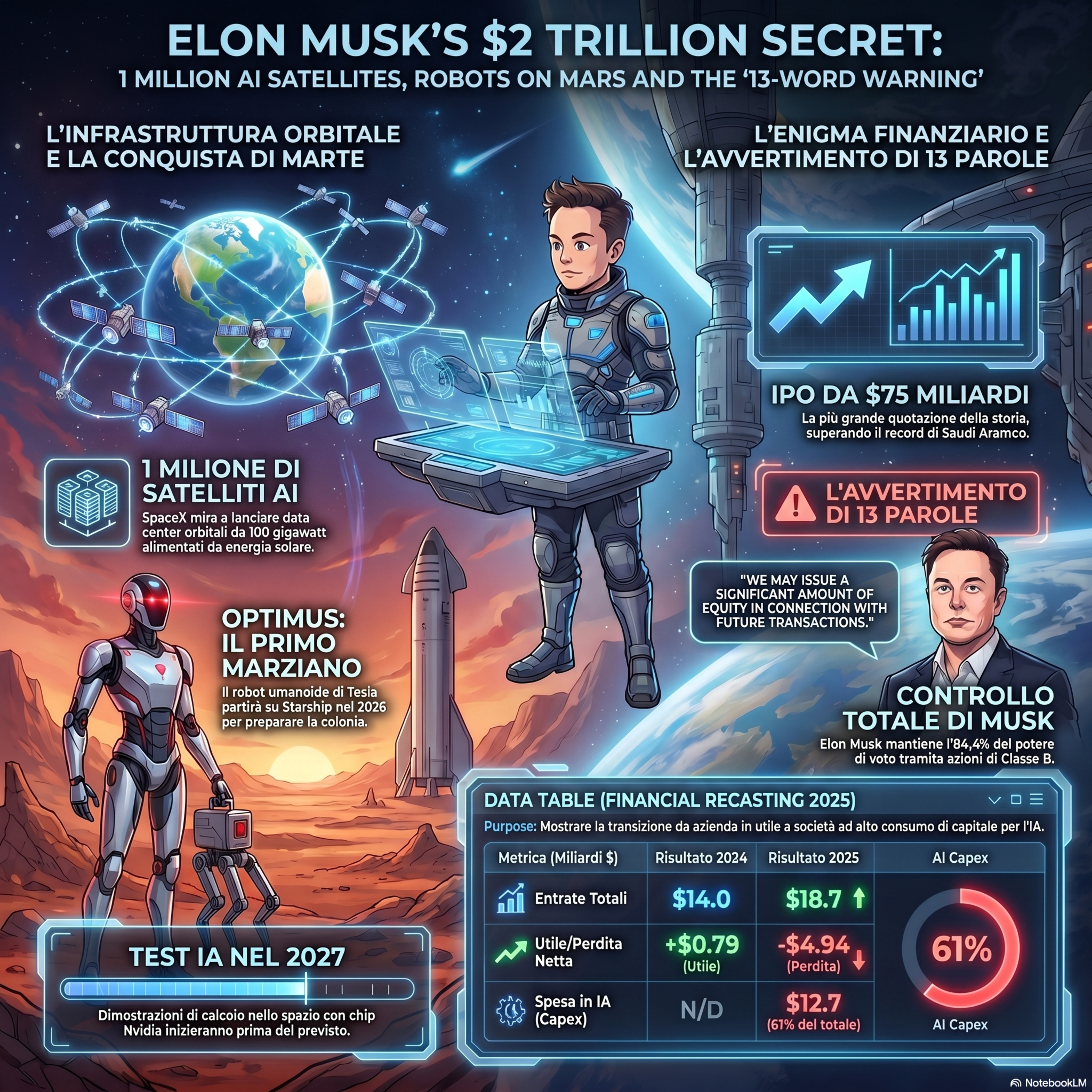 Elon Musk's $2 Trillion Secret: 1 Million AI Satellites, Robots on Mars and the '13-Word Warning' episode artwork