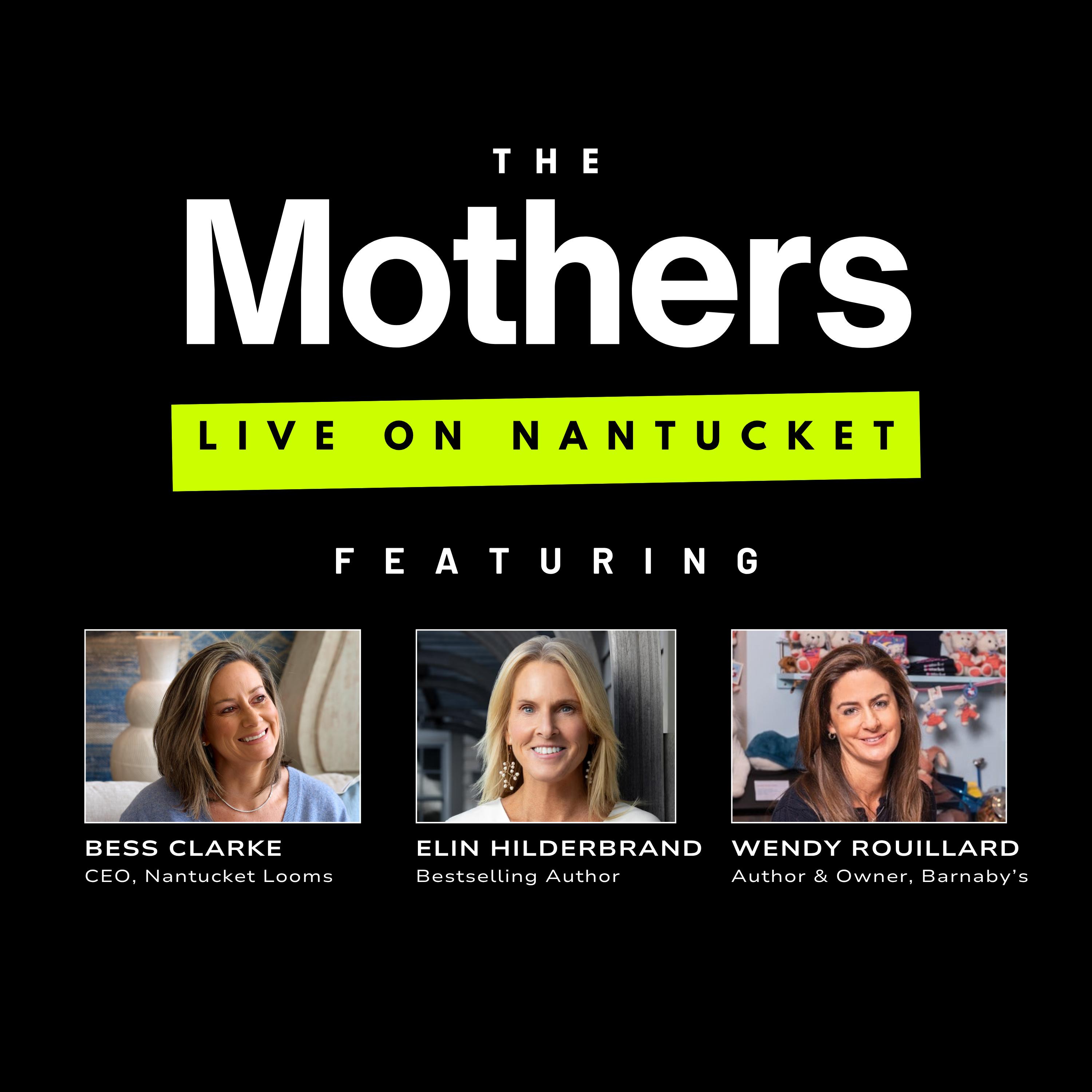 [BEST OF] Elin Hilderbrand, Bess Clarke & Wendy Rouillard on The Mothers LIVE episode artwork