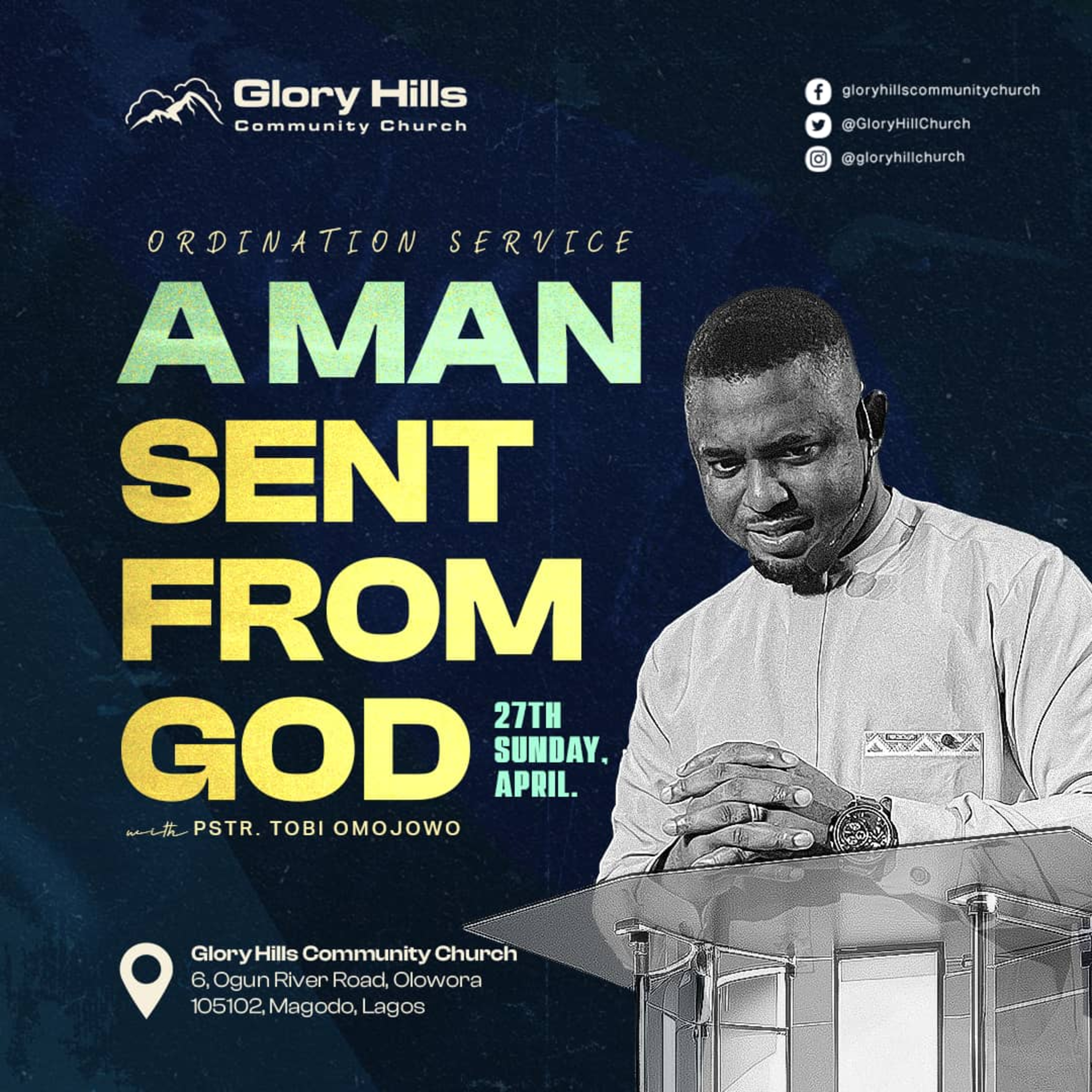 A Man Sent From God | Pastor Tobi Omojowo | April 27th, 2025 episode artwork