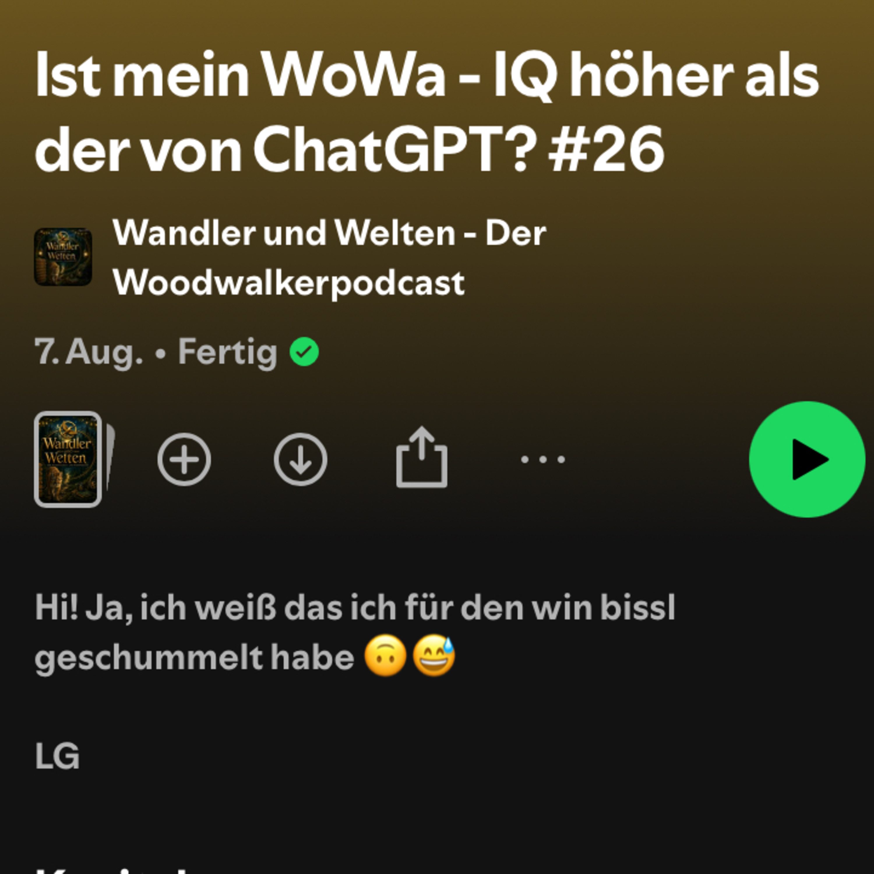 Ist mein WoWa IQ höher als der von ChatGPT? (Reaktion) episode artwork