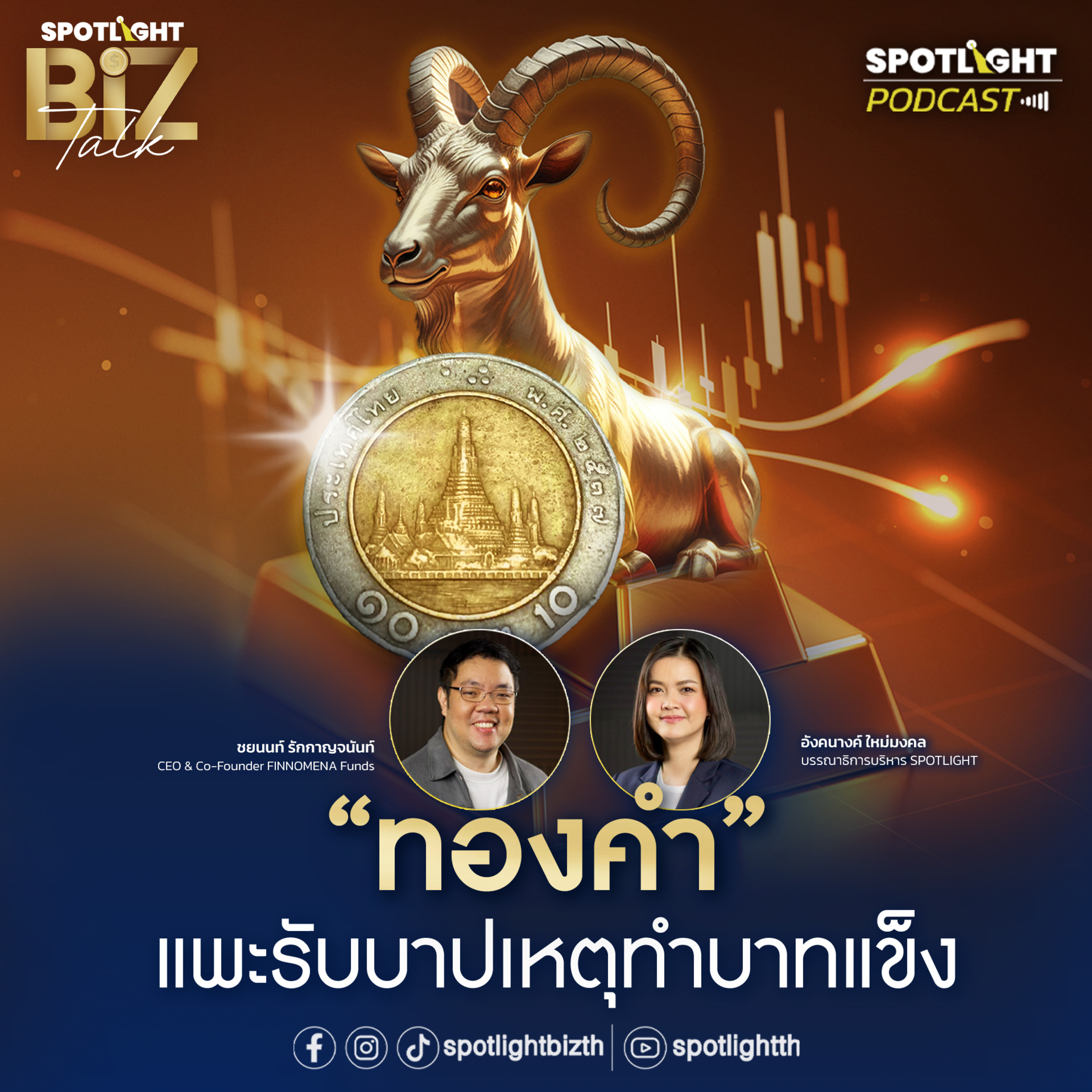  Podcast SPOTLIGHT BizTalk EP. 25 : "ทองคำ" แพะรับบาปเหตุทำบาทแข็ง episode artwork