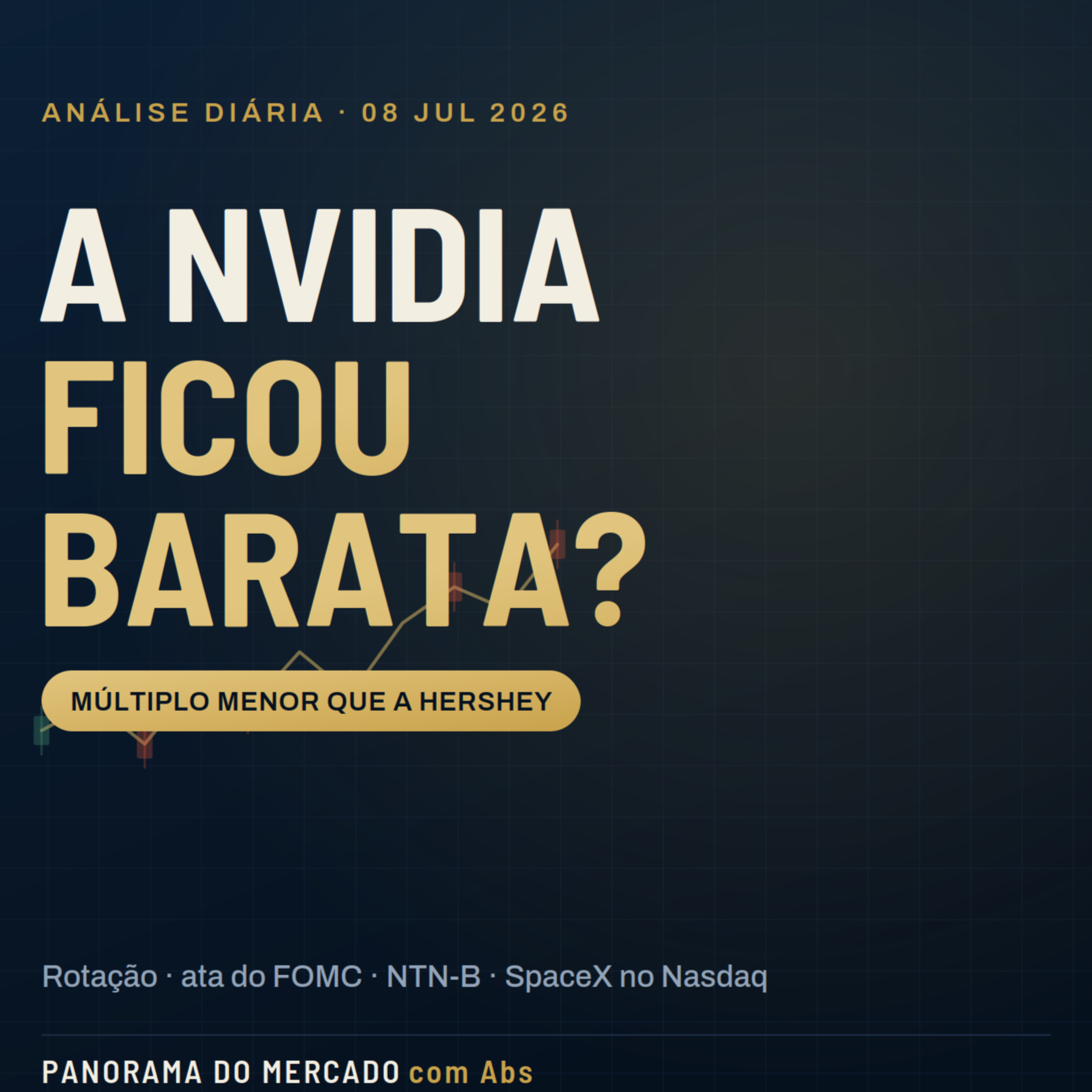 A NVIDIA FICOU BARATA? | Rotação para valor, ata do FOMC e o dilema das NTN-Bs | Panorama 08/07 episode artwork