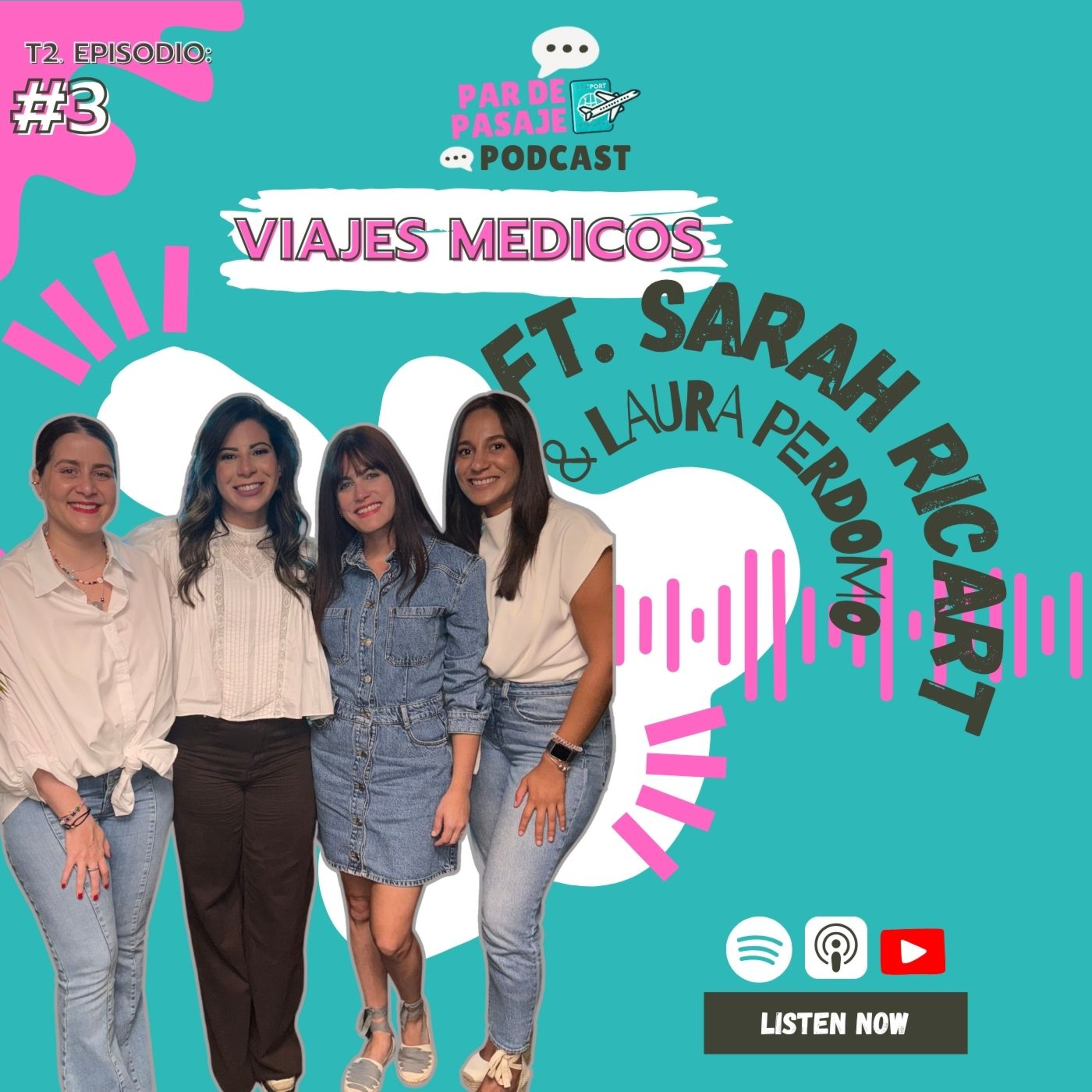 T2. EPISODIO #3 : Viajes Medicos (ft. Sarah Ricart & Laura Perdomo) episode artwork