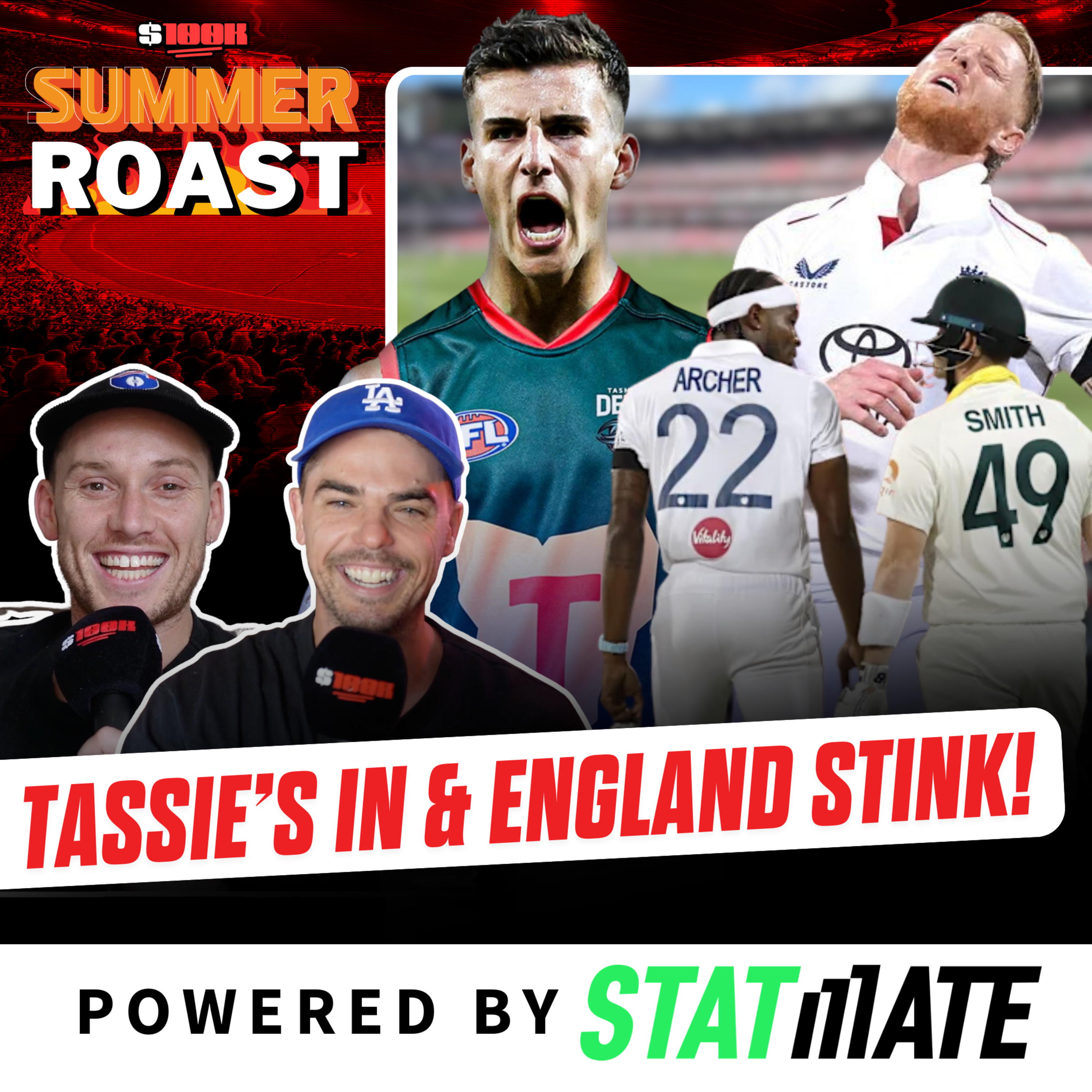 $100K Summer Roast: Tassie's in and England Stink! episode artwork