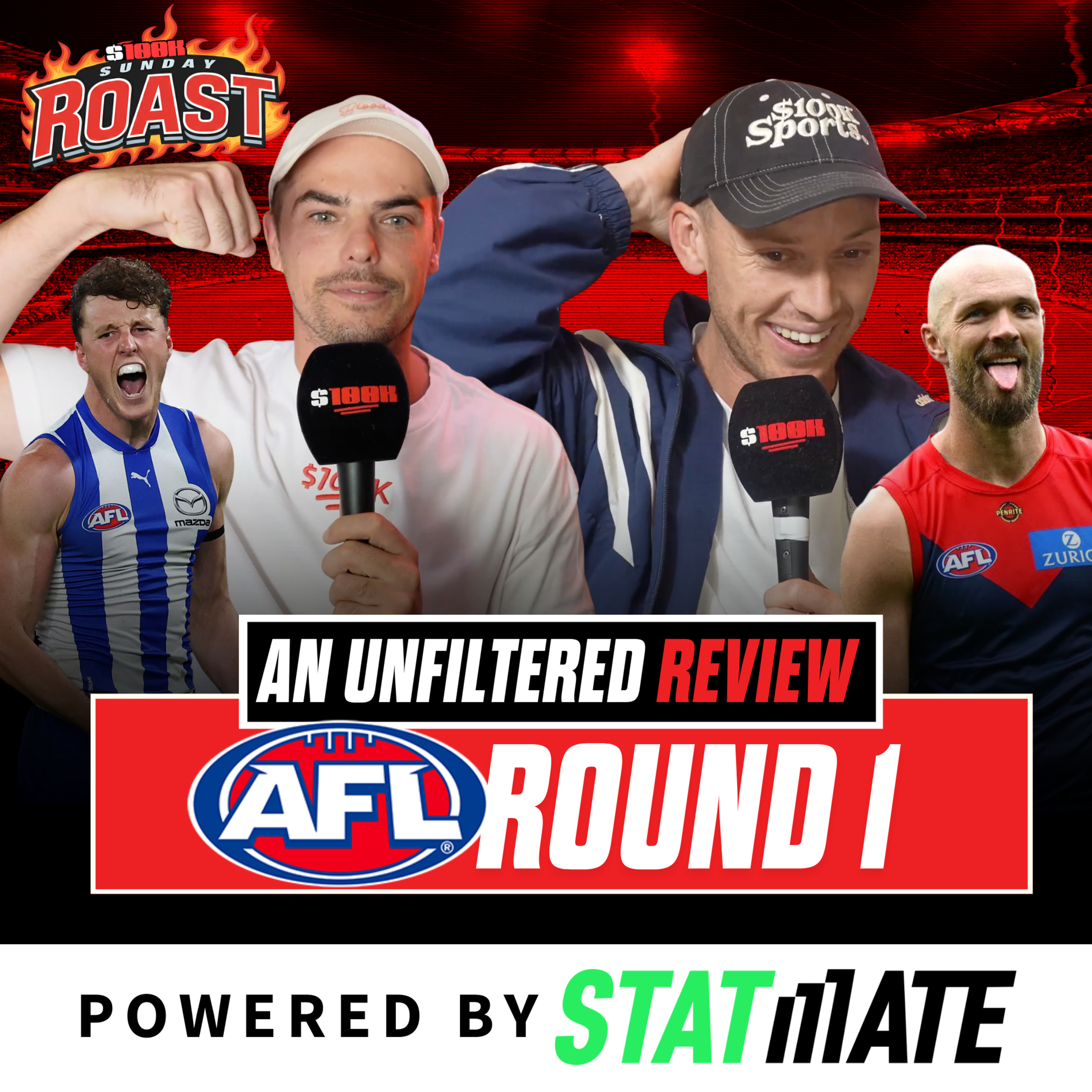 AFL Round 1 Review: $100K Sunday Roast episode artwork