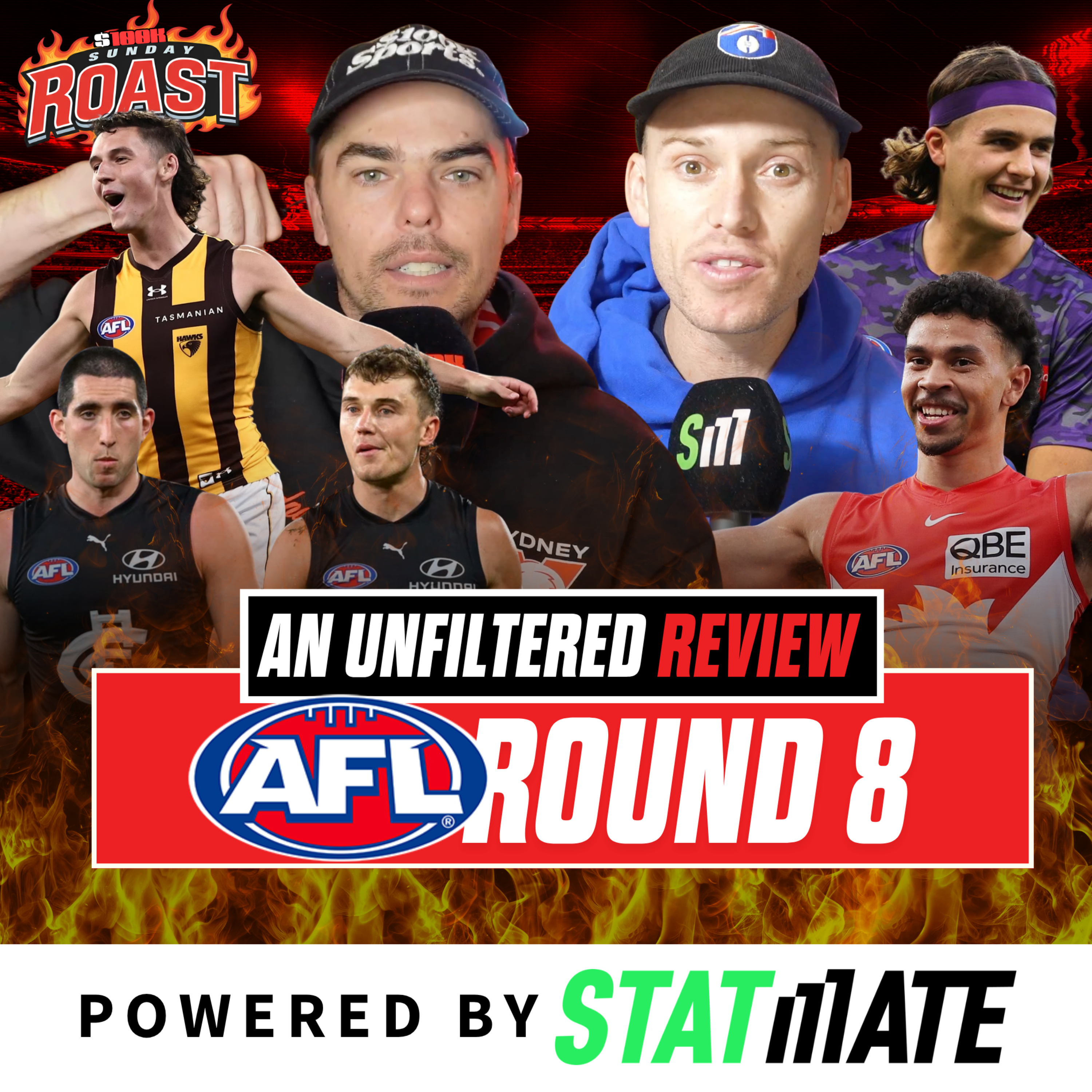 AFL Round 8 Review 2026: $100K Sunday Roast episode artwork