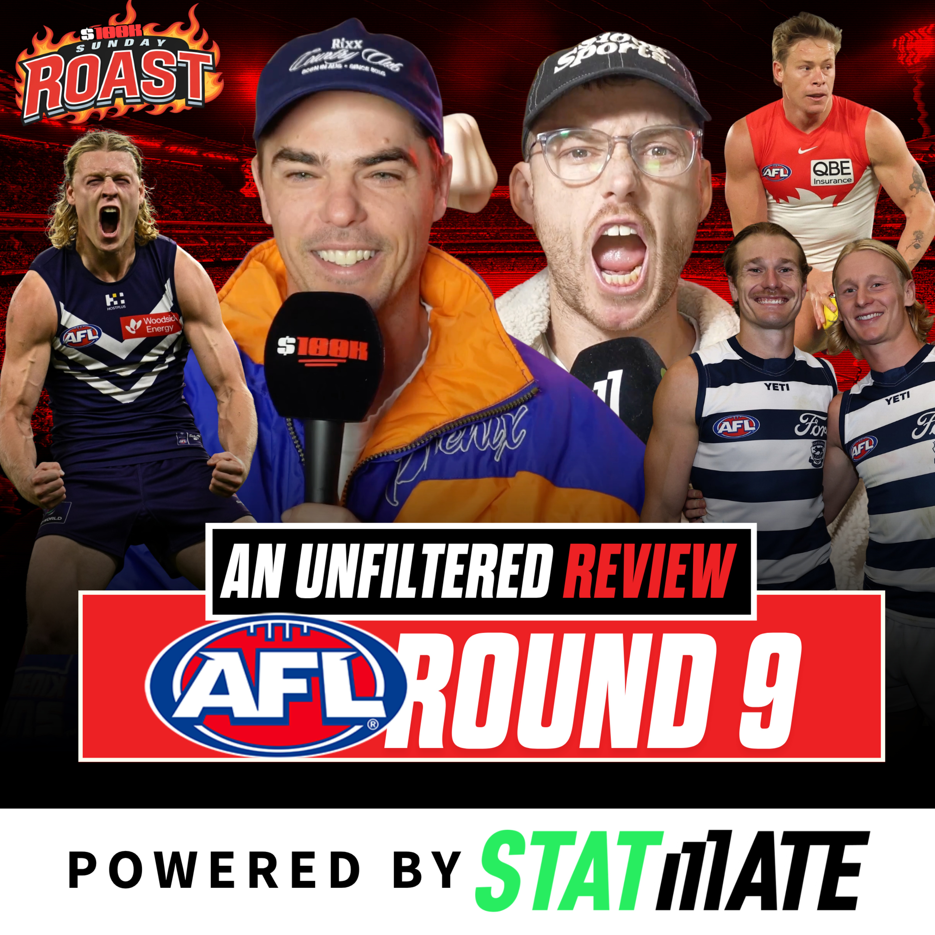 AFL Round 9 Review 2026: $100K Sunday Roast episode artwork