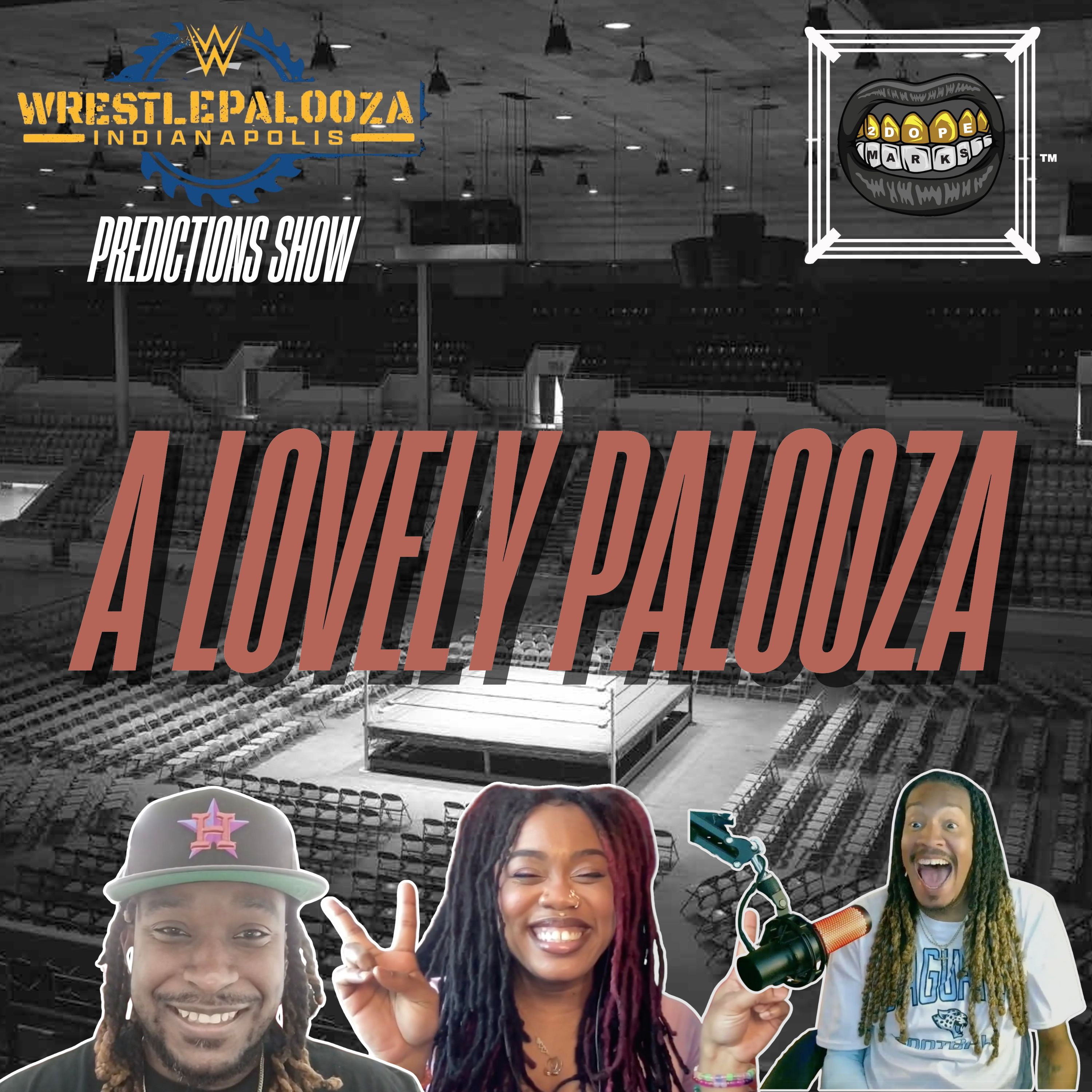 WrestlePalooza & All Out Predictions, Plus Lovely Laveau Joins The Show! | 2DopeMarks Ep. 35 episode artwork
