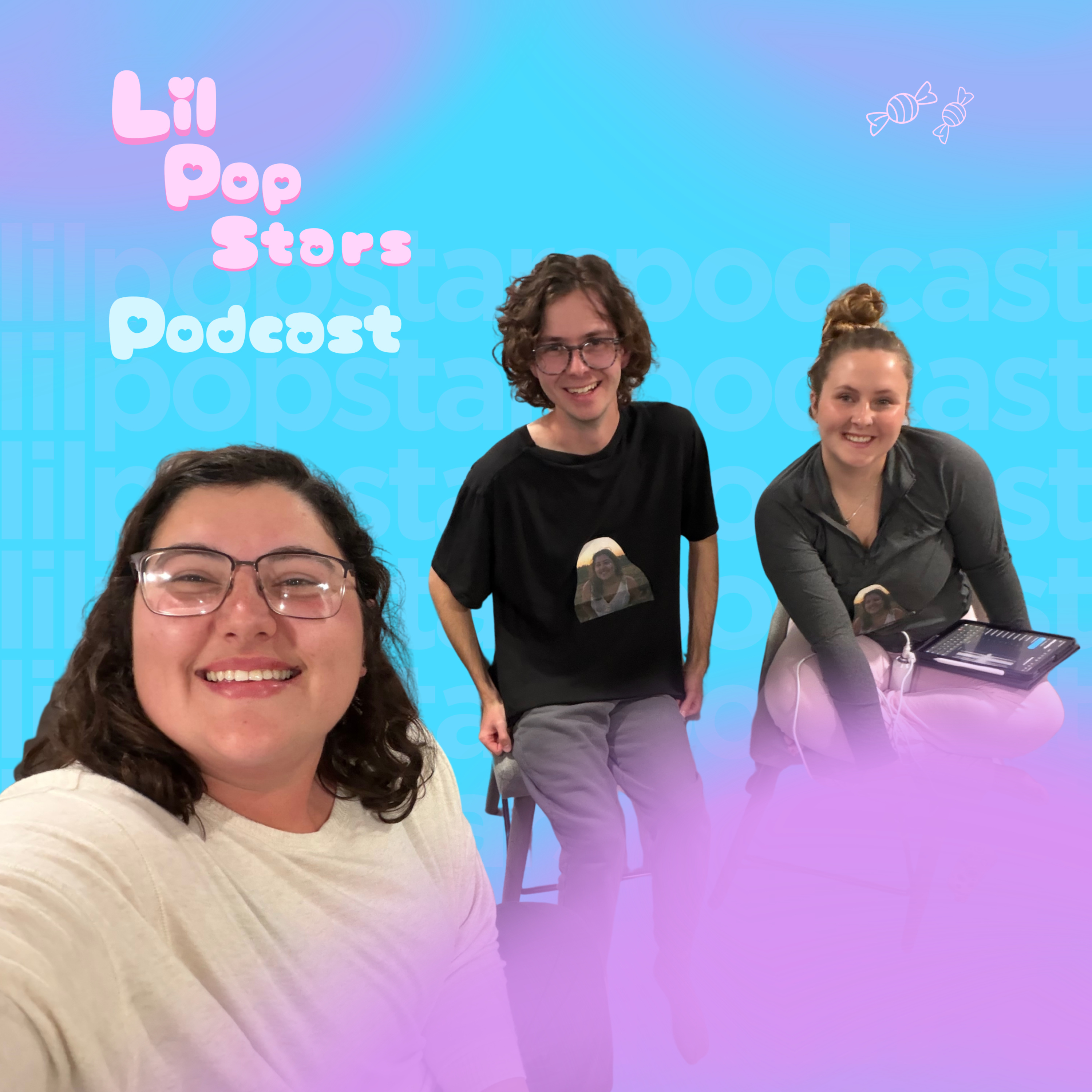 A Lil Poddie interviews the hosts of Lil Pop Stars Podcast episode artwork