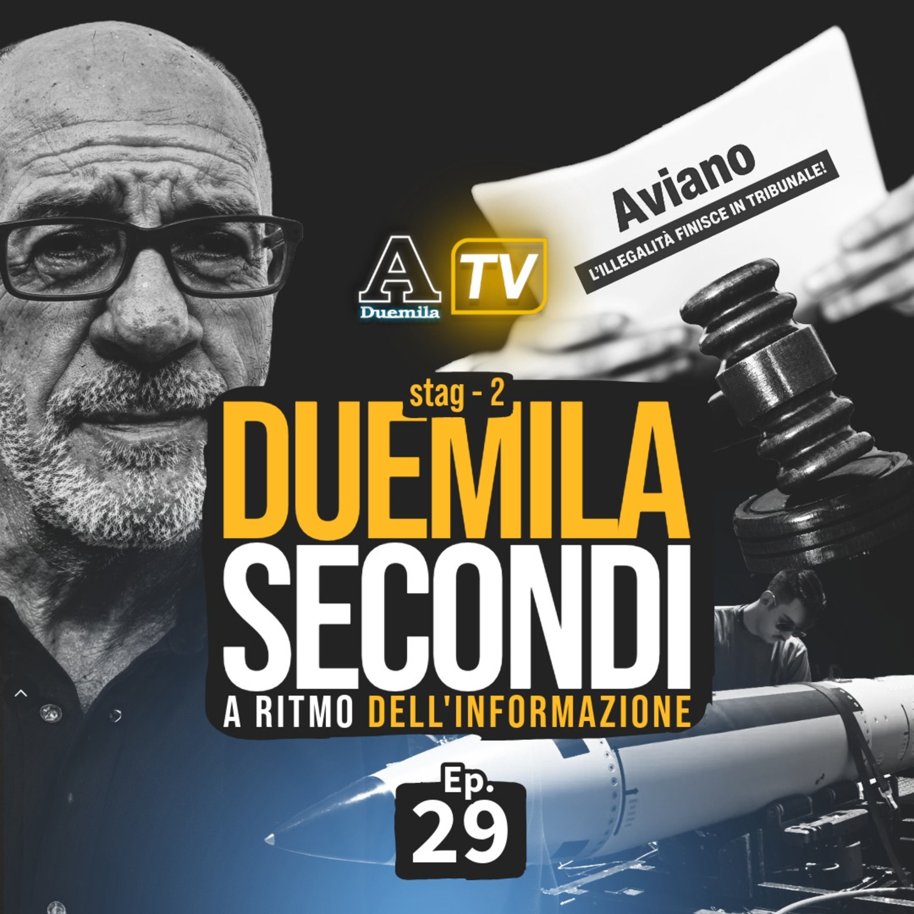 S02E29🎙Duemila Secondi. Bombe nucleari ad Aviano, l’avv. Starace: “GIP valuterà nostra denuncia” episode artwork