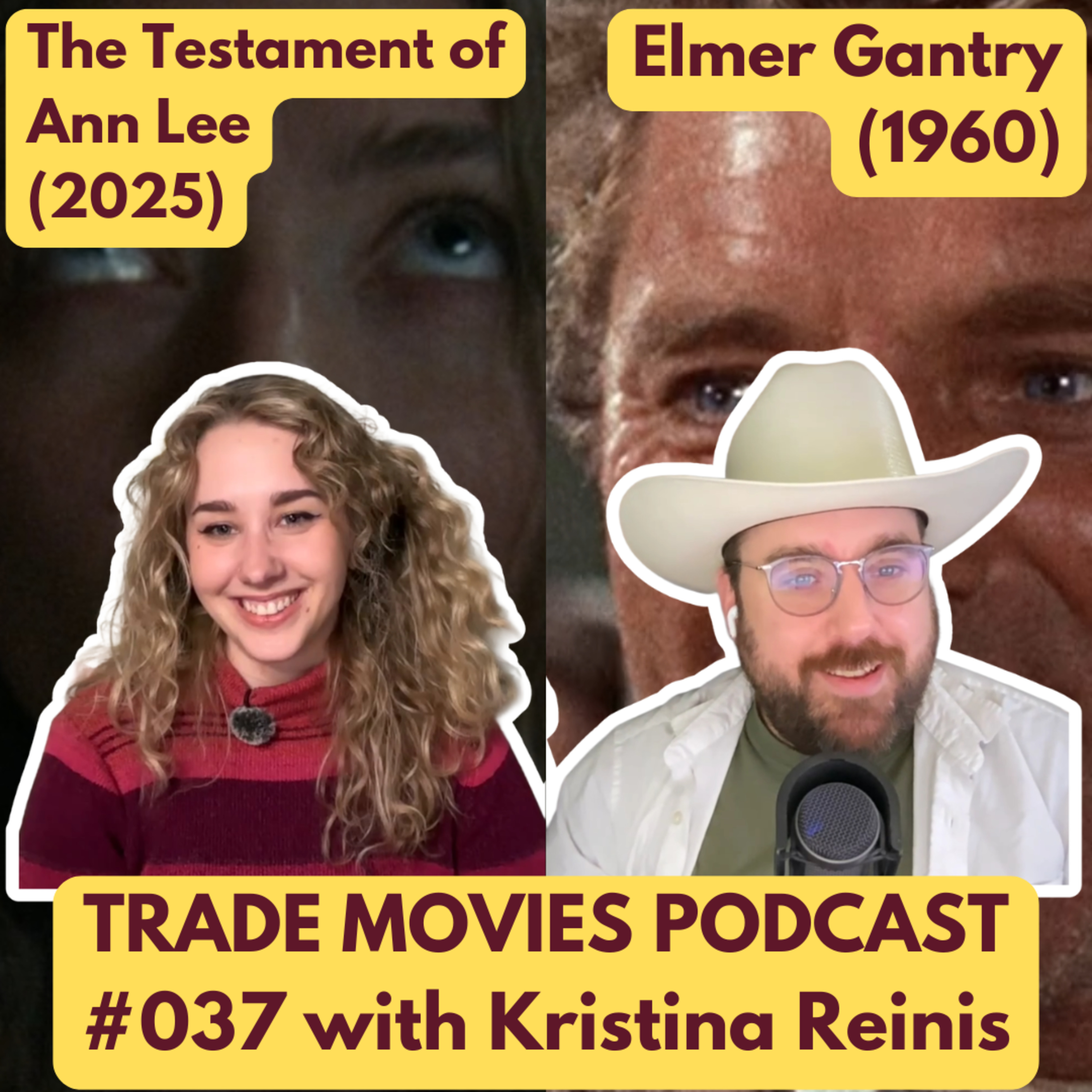 Trade Movies #037 – The Testament of Ann Lee (2025) and Elmer Gantry (1960) with Kristina Reinis