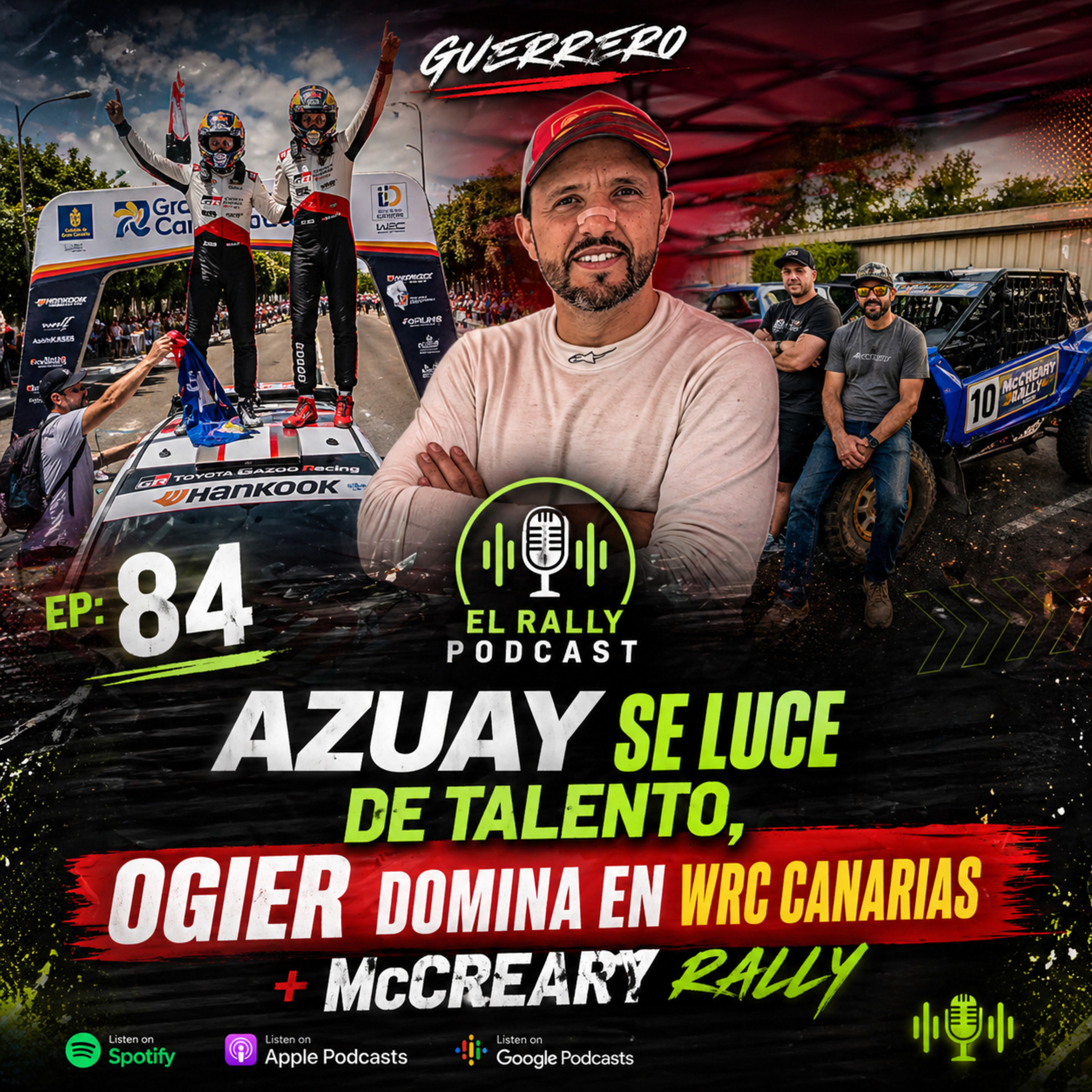 Ep: 84 Azuay se luce de talento, Ogier Domina en WRC Canarias +McCreary Rally. episode artwork