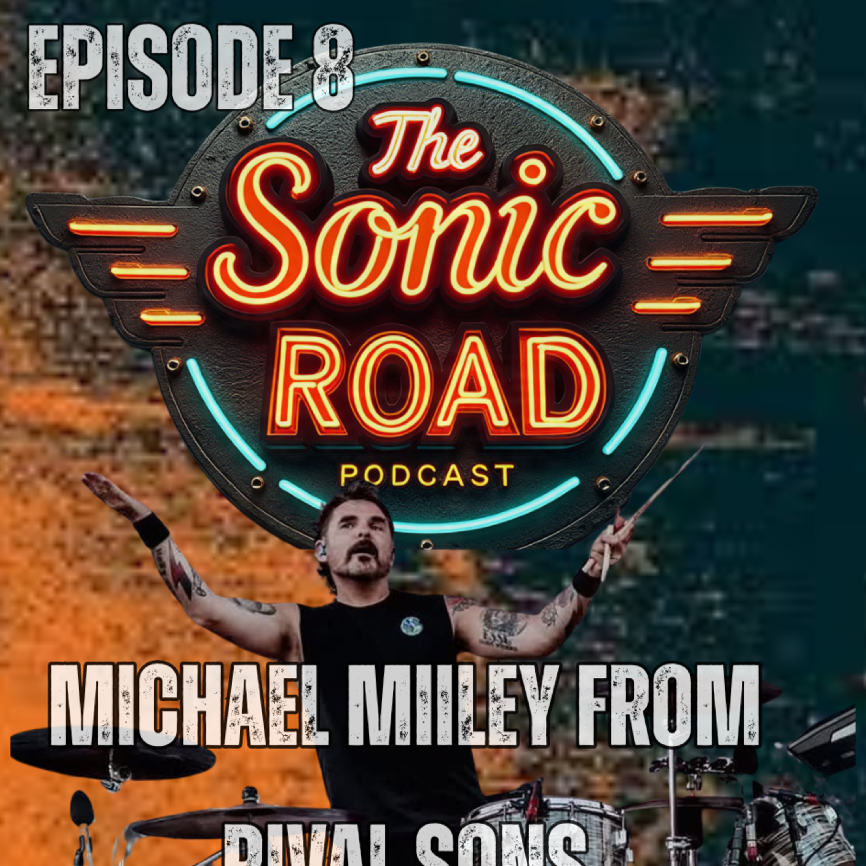 EP.8 Mike Miley from Rival Sons talks about Drumming Technique, Recording w/ Dave Cobb, Muscle Shoals, touring w/ Black Sabbath & Becoming Led Zeppelin.  episode artwork