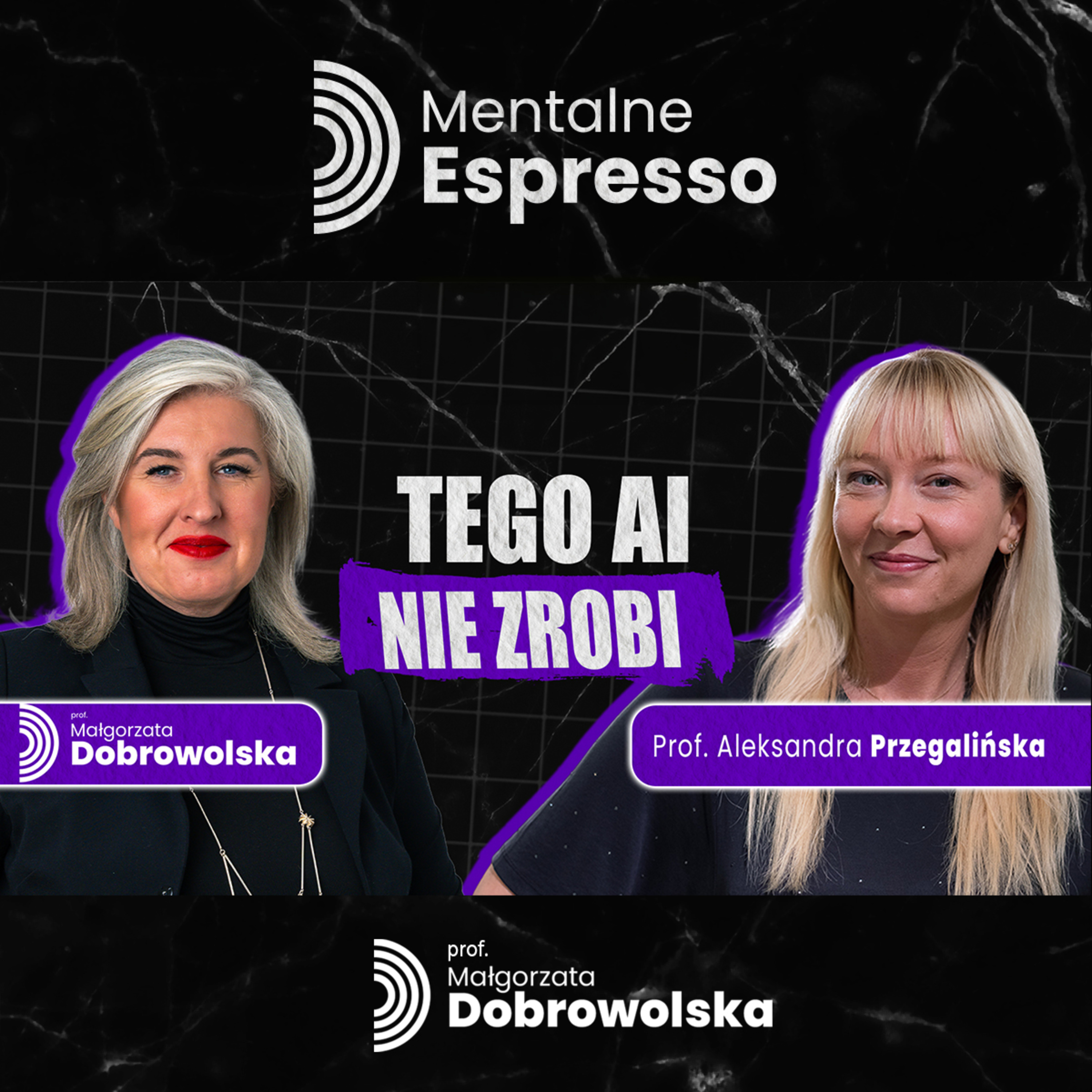 AI w Biznesie i Przyszłość Rynku Pracy - Prof. Aleksandra Przegalińska | Mentalne Espresso episode artwork