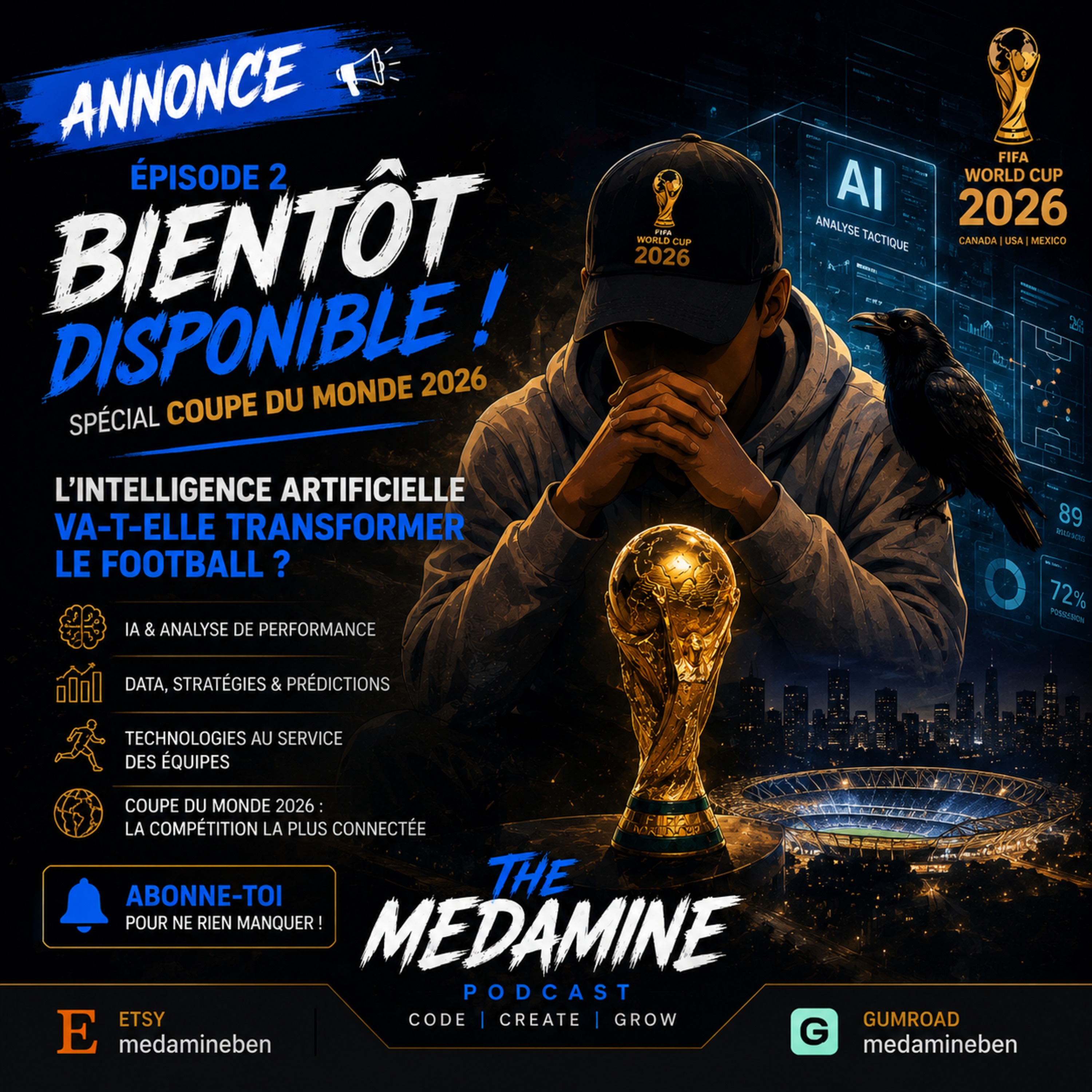🚨⚽ ANNONCE OFFICIELLE — THE MEDAMINE PODCAST 🎙️🔥 episode artwork