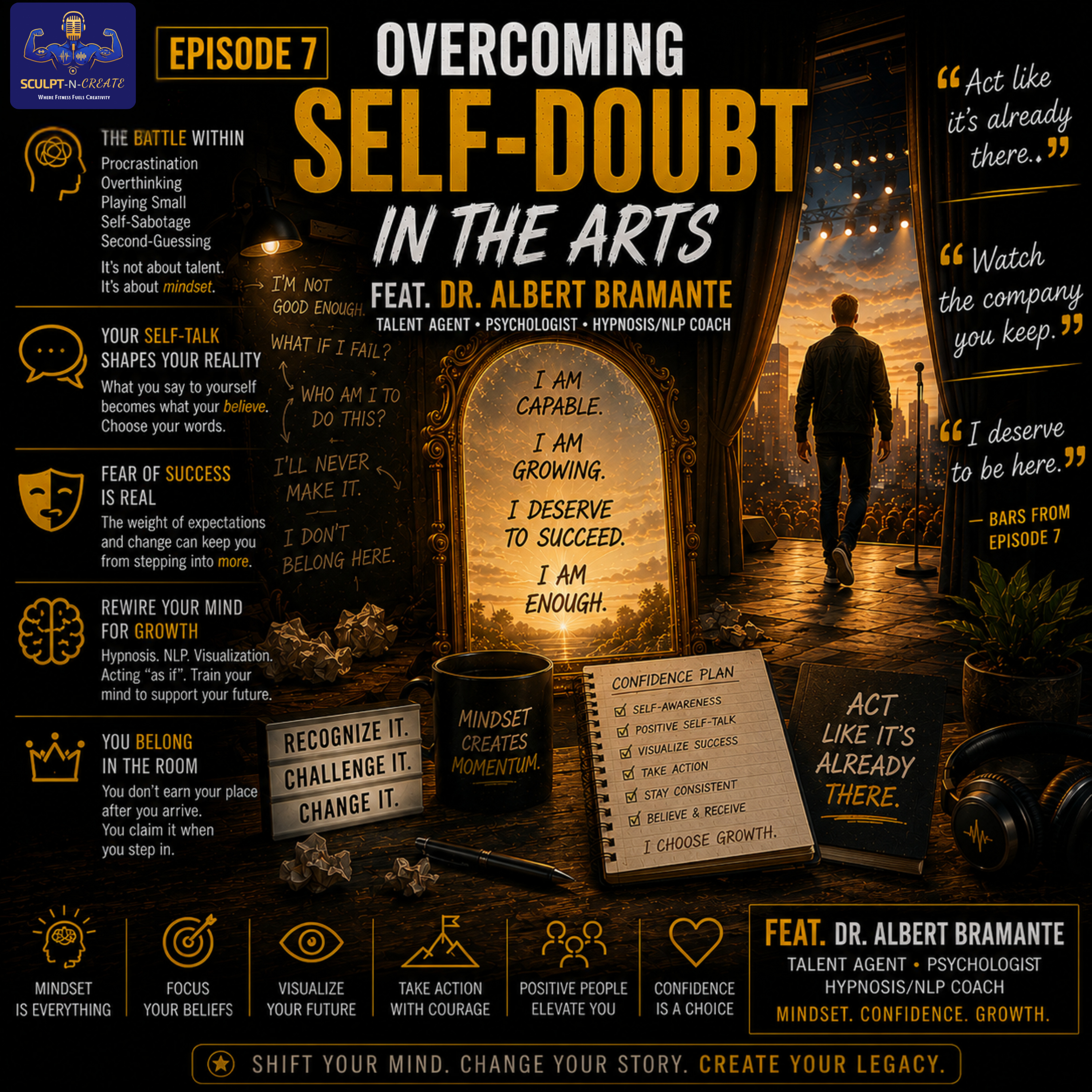 Overcoming Self-Doubt in the Arts episode artwork