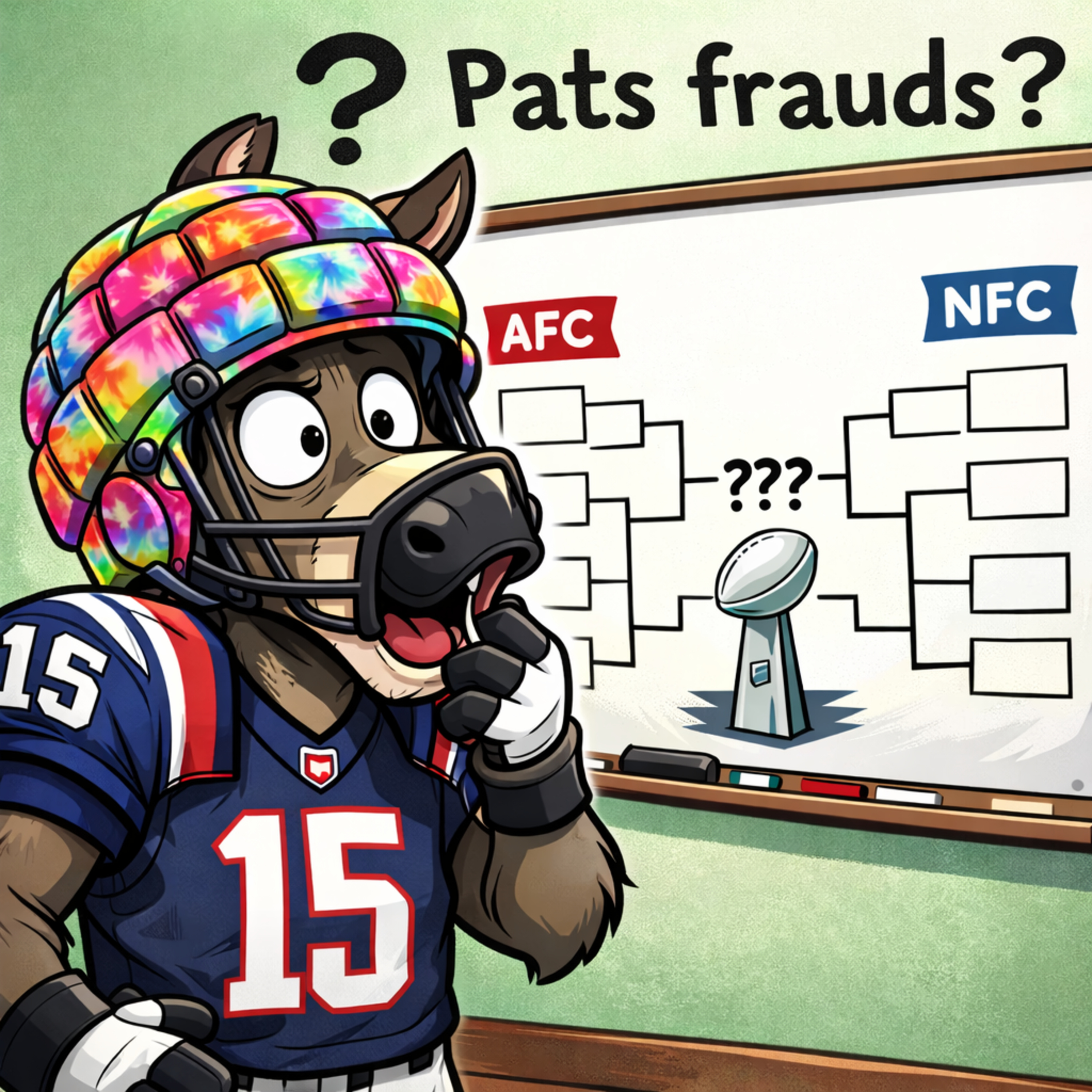 Fraudulent Patriots? NFL playoff bracket + CTE chat