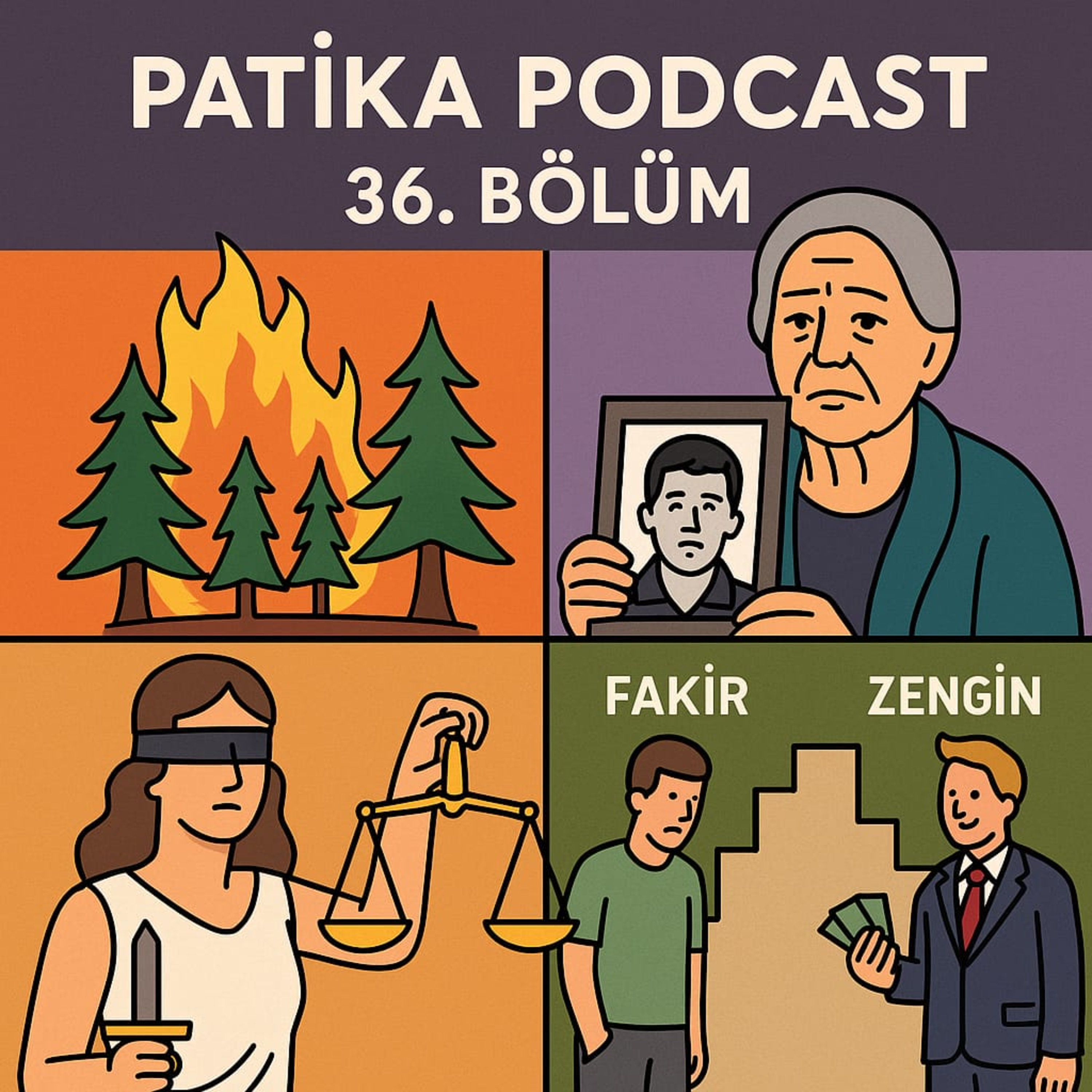 Patika Podcast 36 – Yangınlar, Emine Ocak, Yargı Sistemi ve Kadın Cinayetlerine Önlem episode artwork
